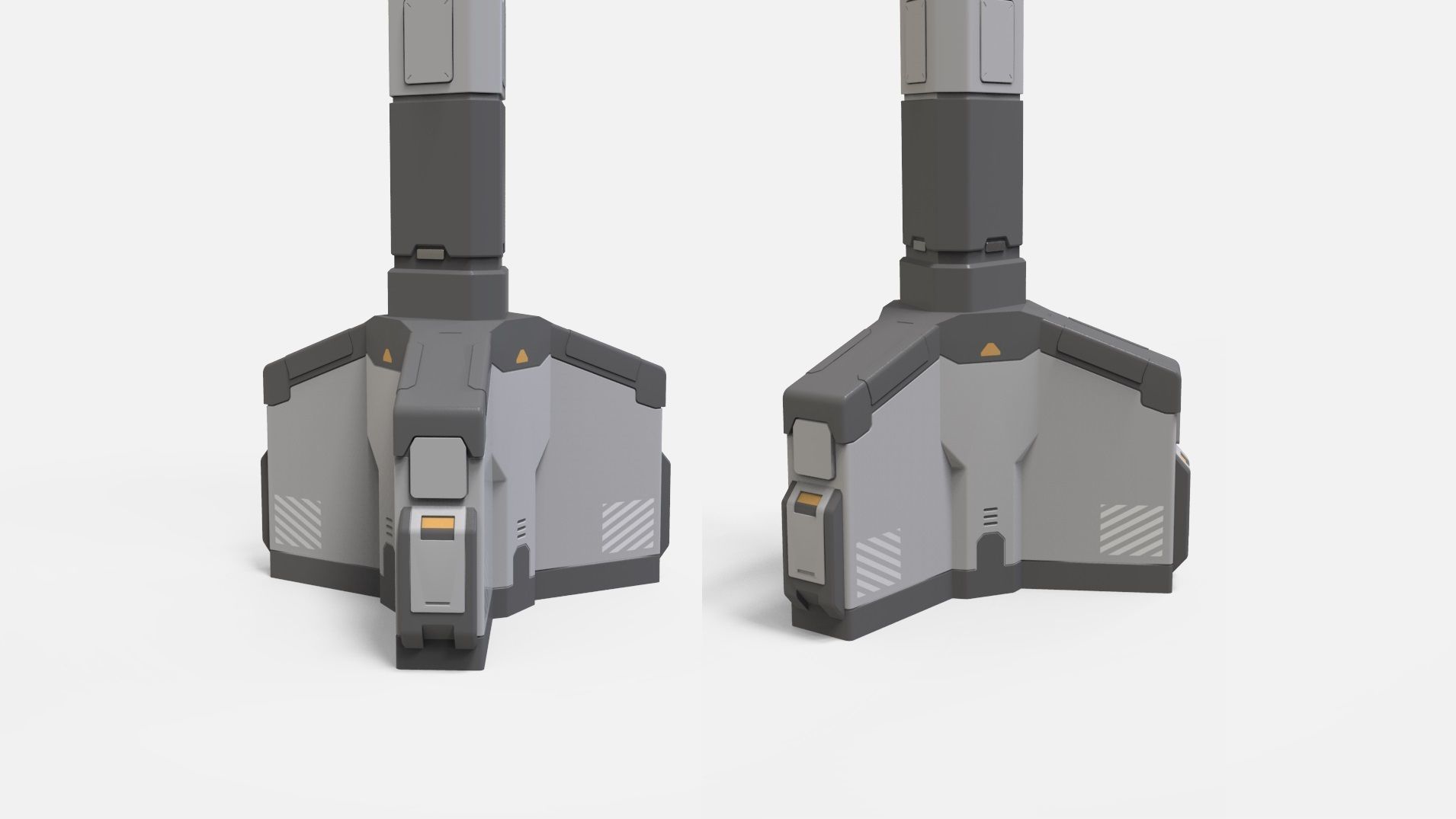 Sci fi Floodlight 12 3D model_20