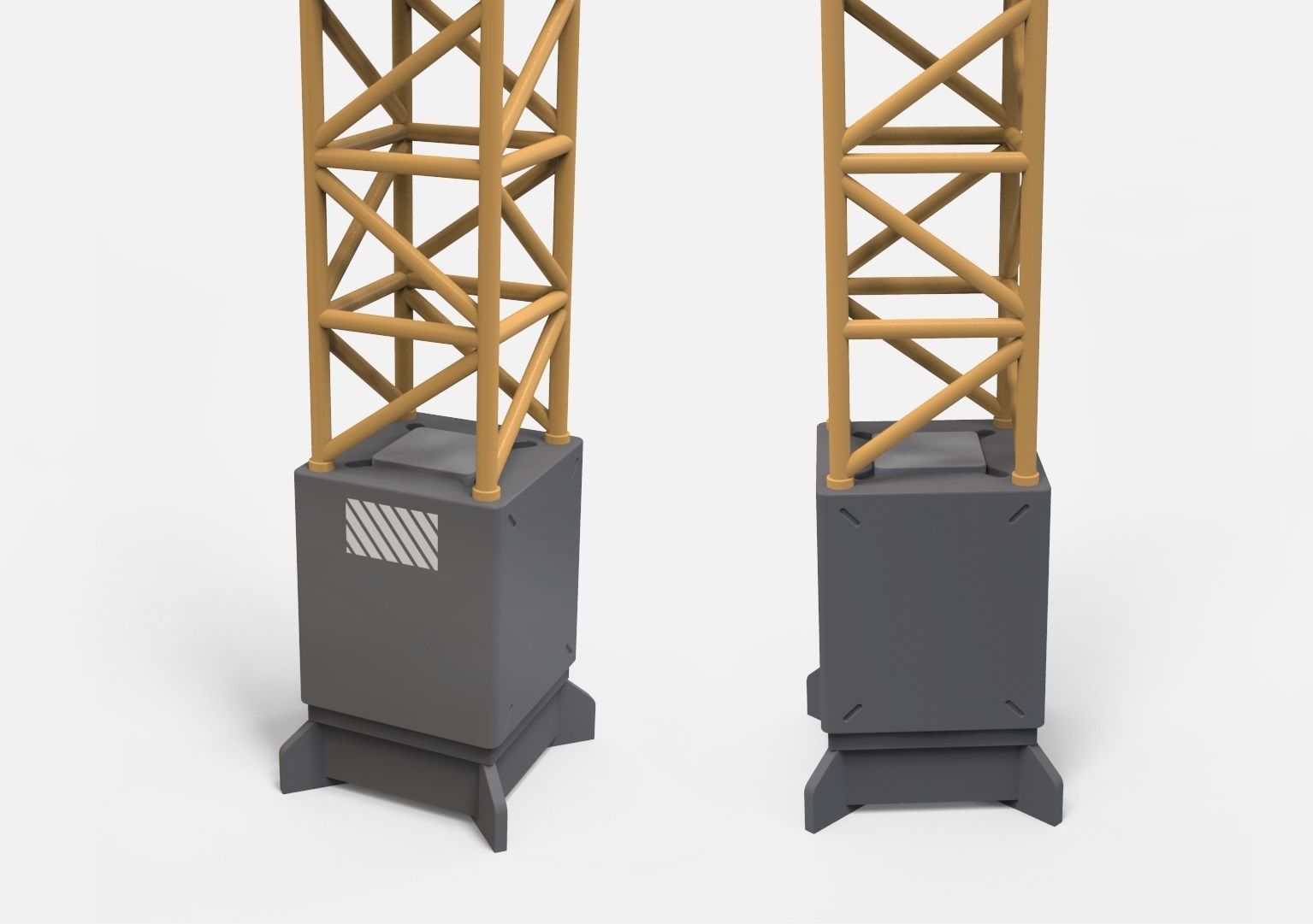 Sci fi Floodlight 12 3D model_27