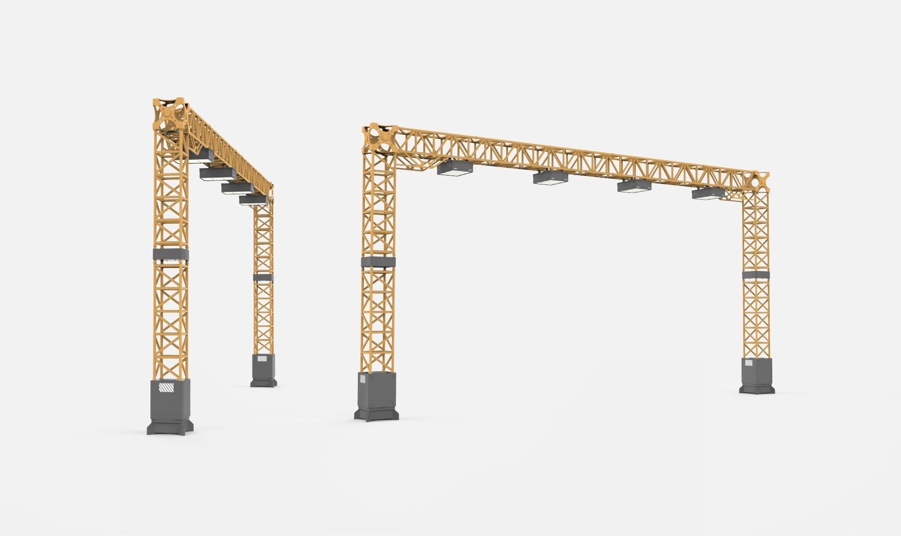 Sci fi Floodlight 12 3D model_33