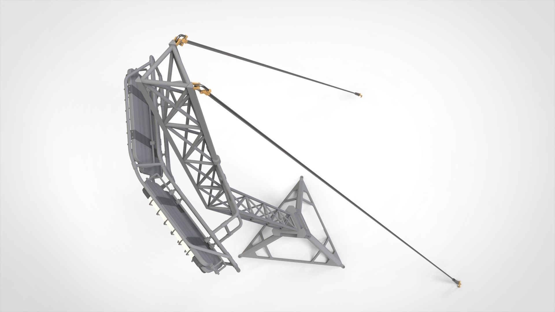 Sci fi Floodlight 12 3D model_42