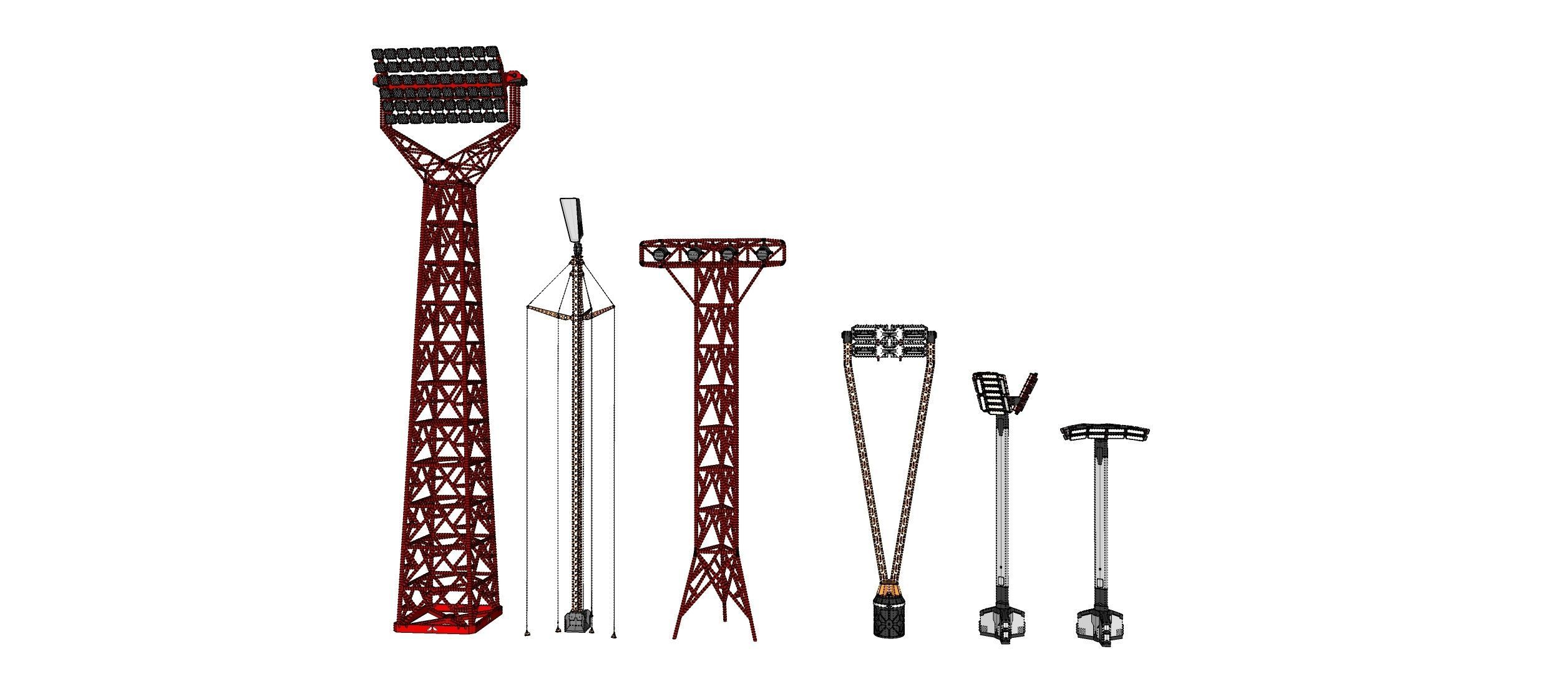 Sci fi Floodlight 12 3D model_50