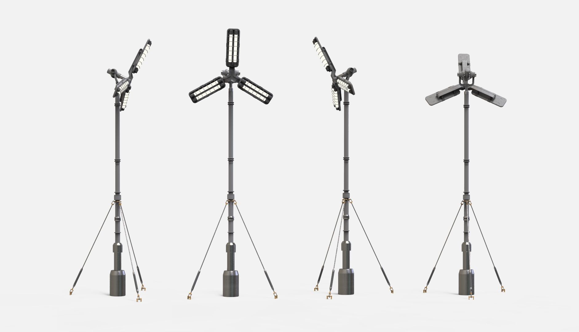 Sci fi Floodlight 12 3D model_43