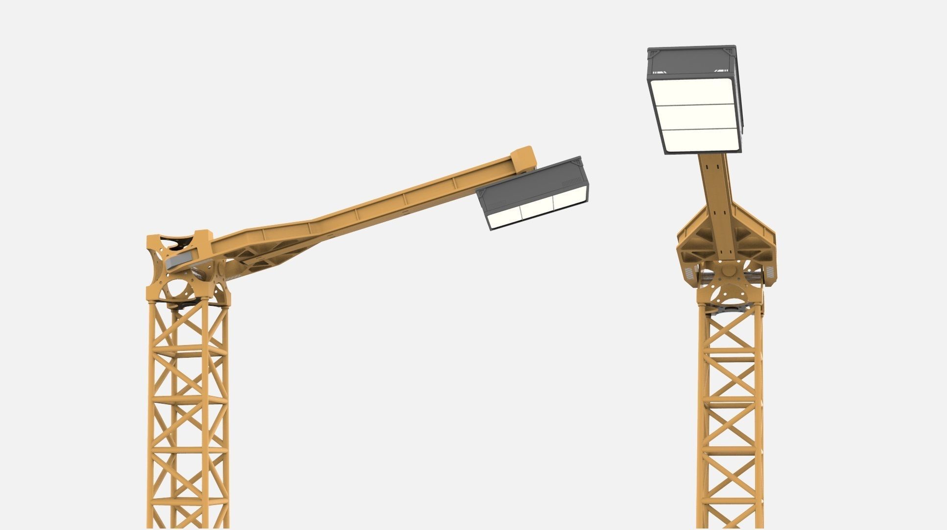Sci fi Floodlight 12 3D model_28