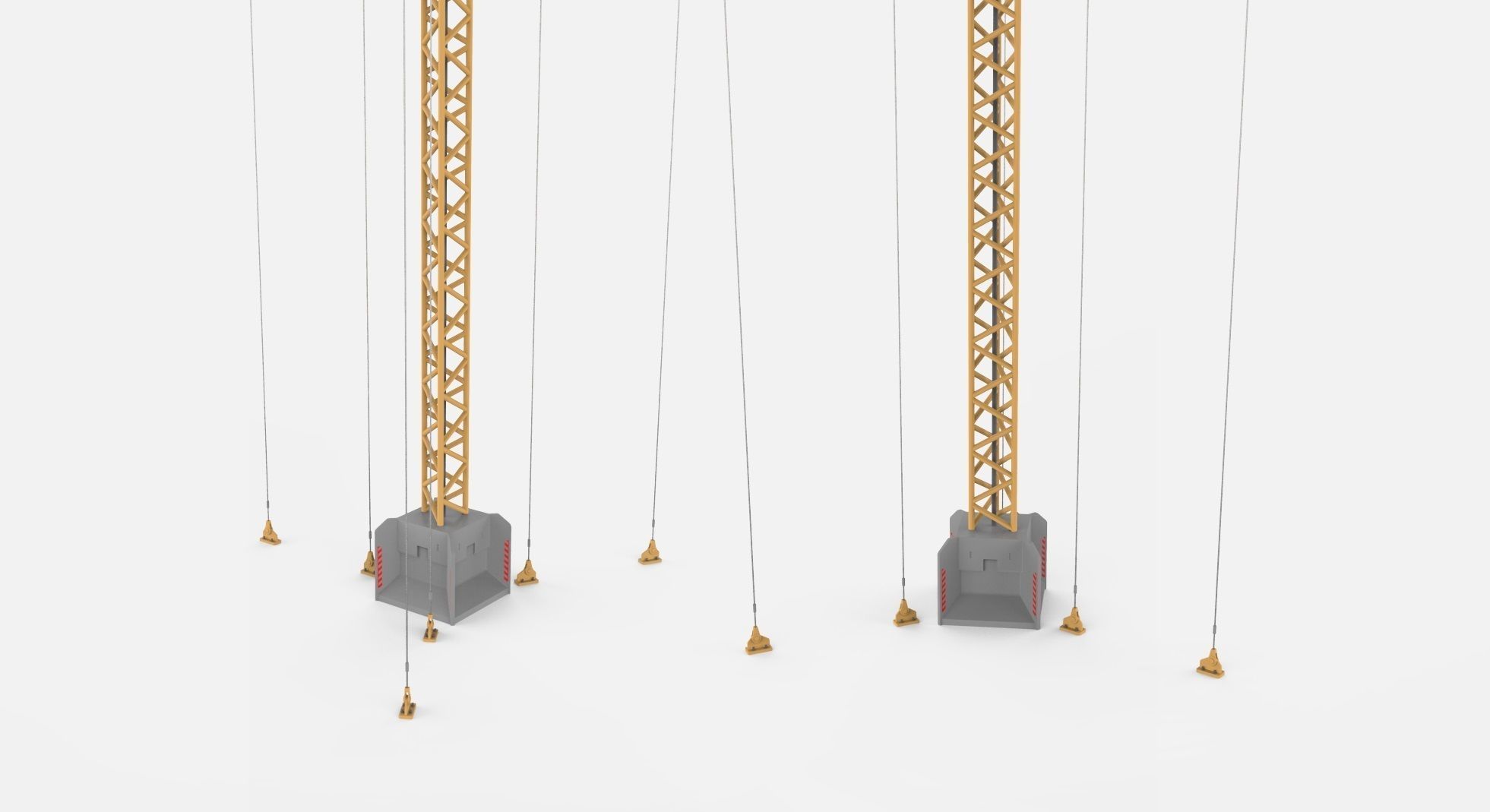 Sci fi Floodlight 12 3D model_8