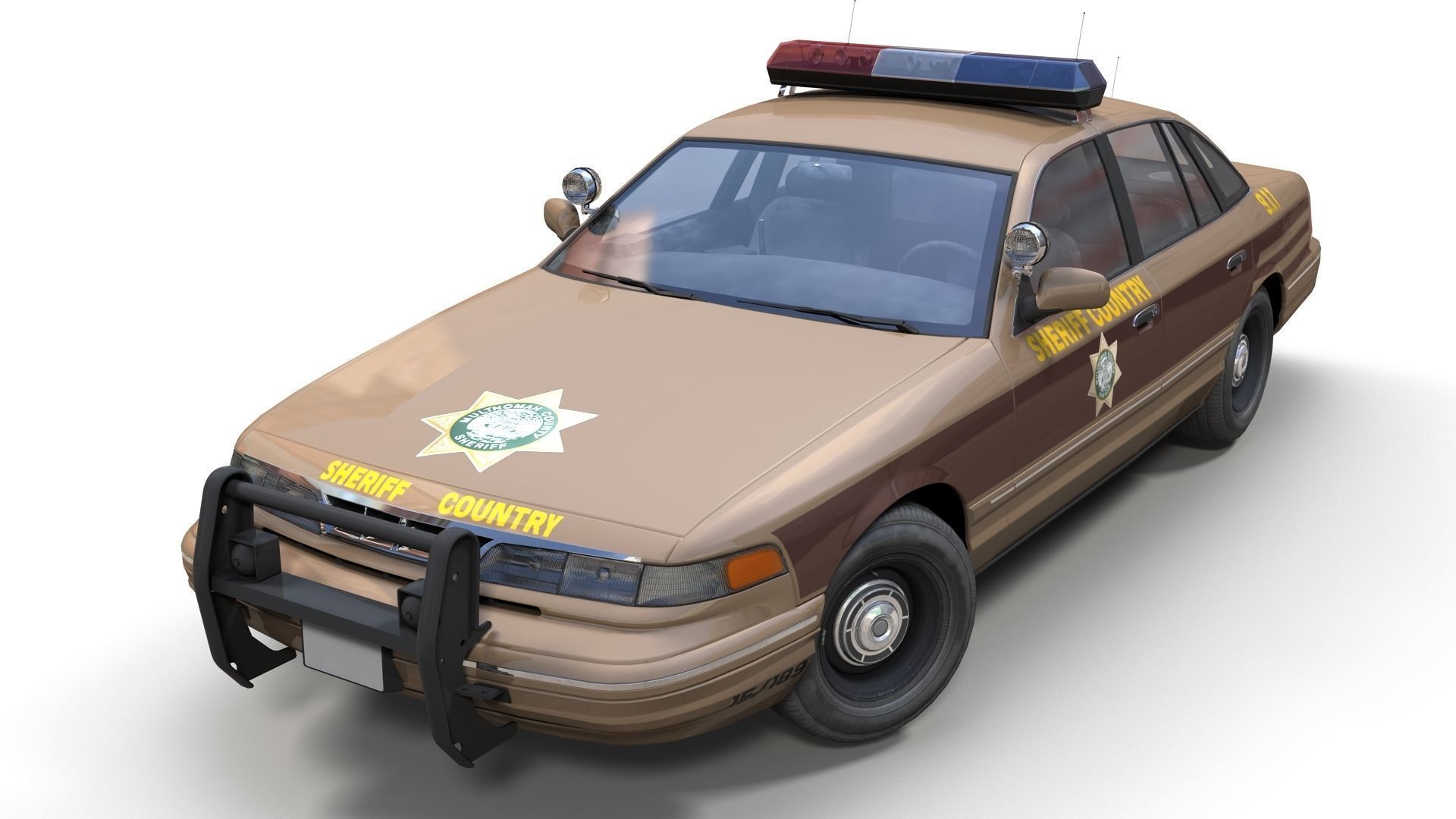 90s American sedan 3D Model Collection_24