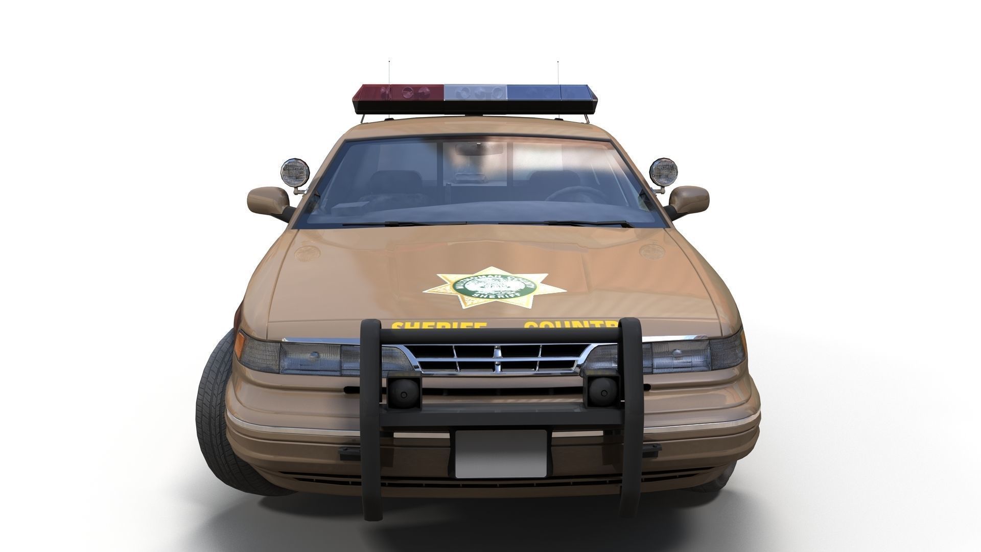 90s American sedan 3D Model Collection_25