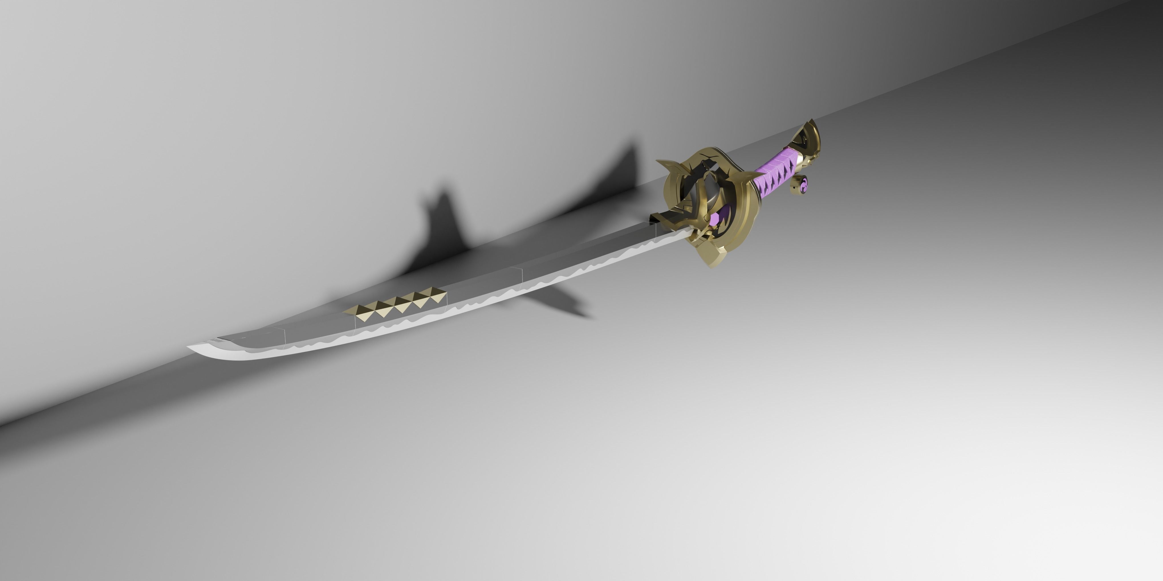 genshin impact Amenoma Kageuchi 3D print model_2