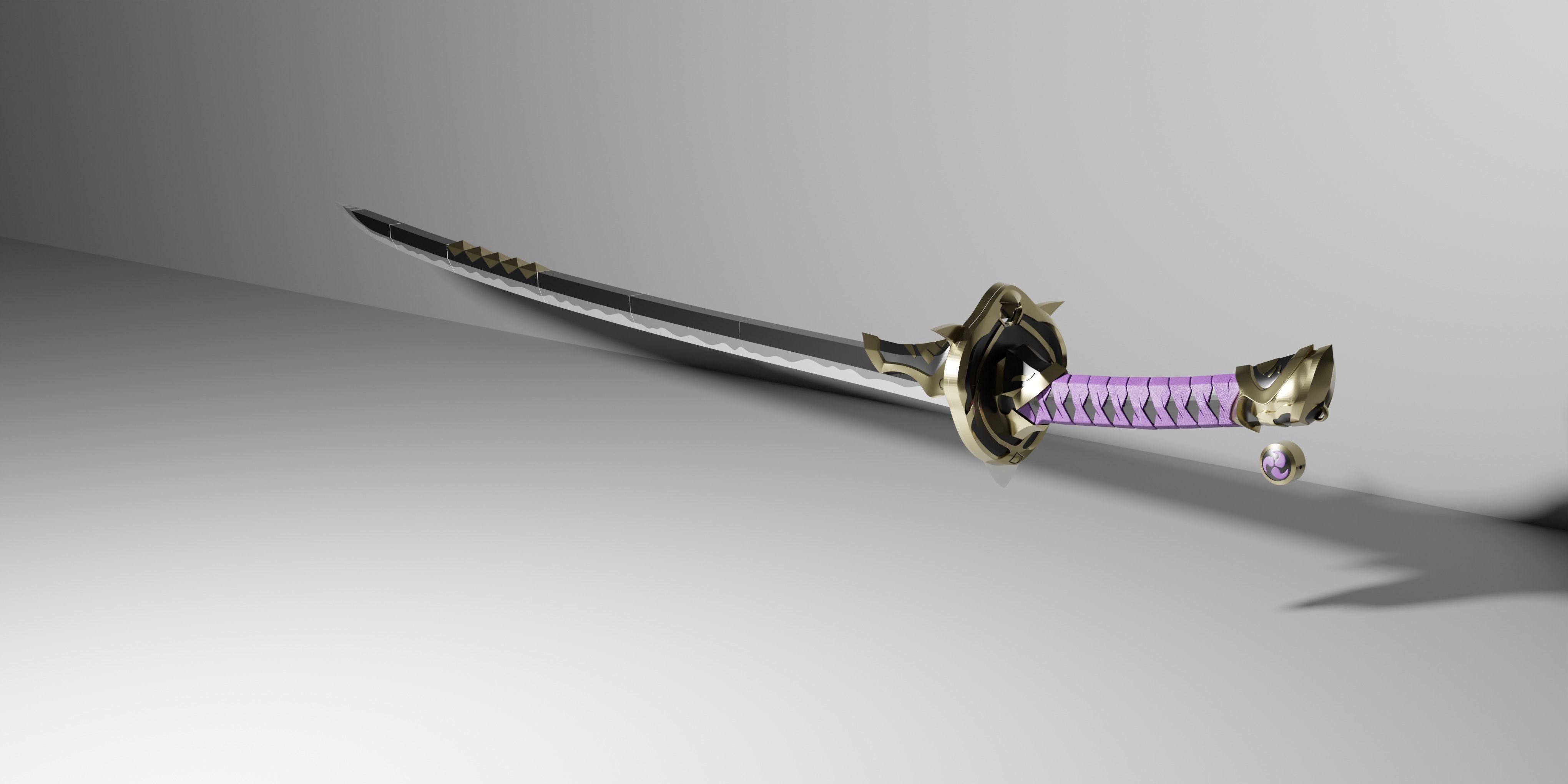 genshin impact Amenoma Kageuchi 3D print model_1