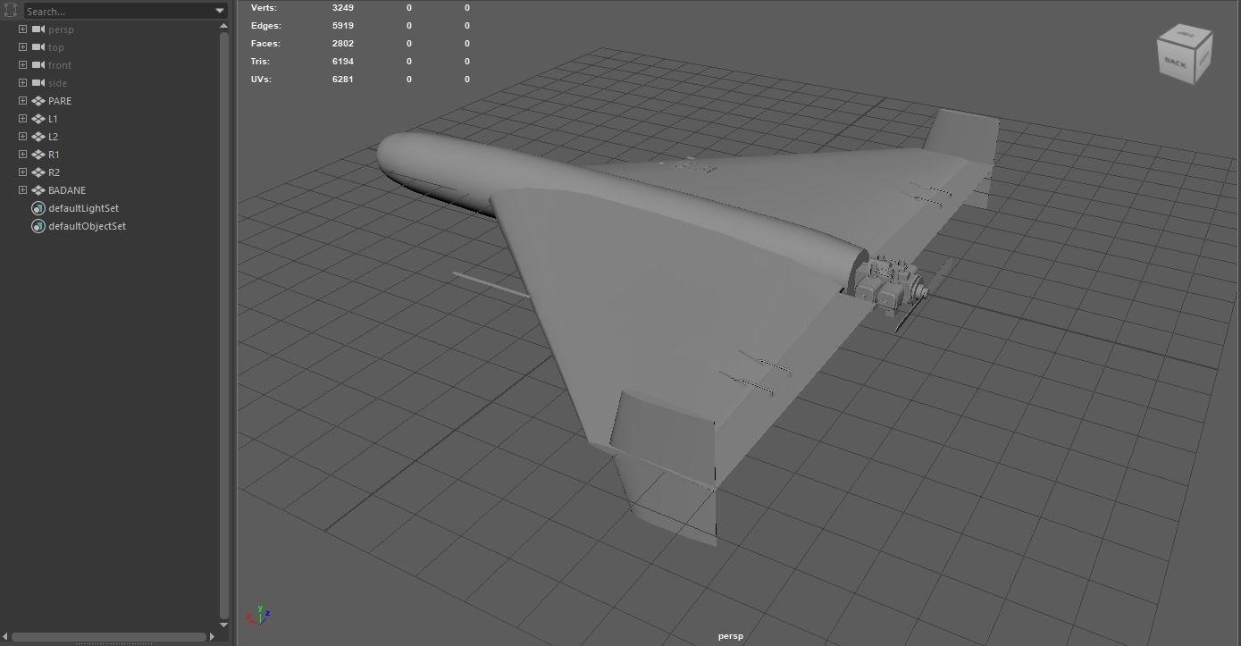 shahed-136 kamikaze drone low-poly Low-poly 3D model_18