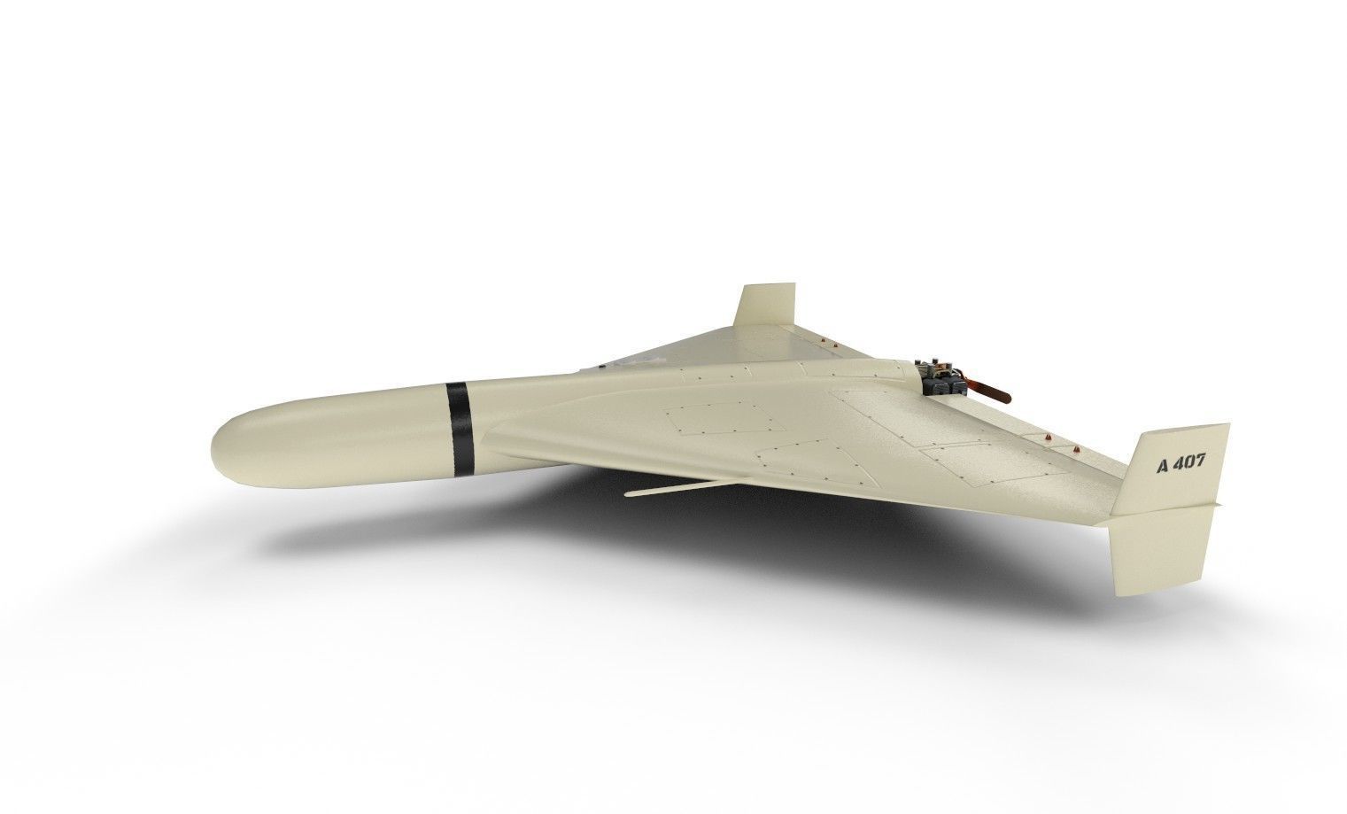 shahed-136 kamikaze drone low-poly Low-poly 3D model_7