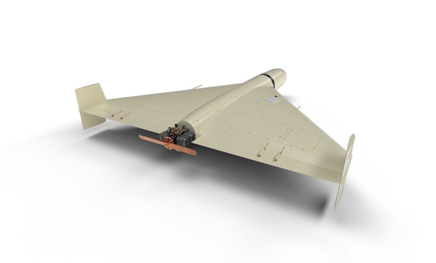 shahed-136 kamikaze drone low-poly Low-poly 3D model_3