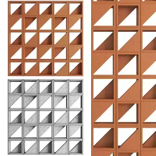 Austral Masonry Kite Breeze Blocks 3D model