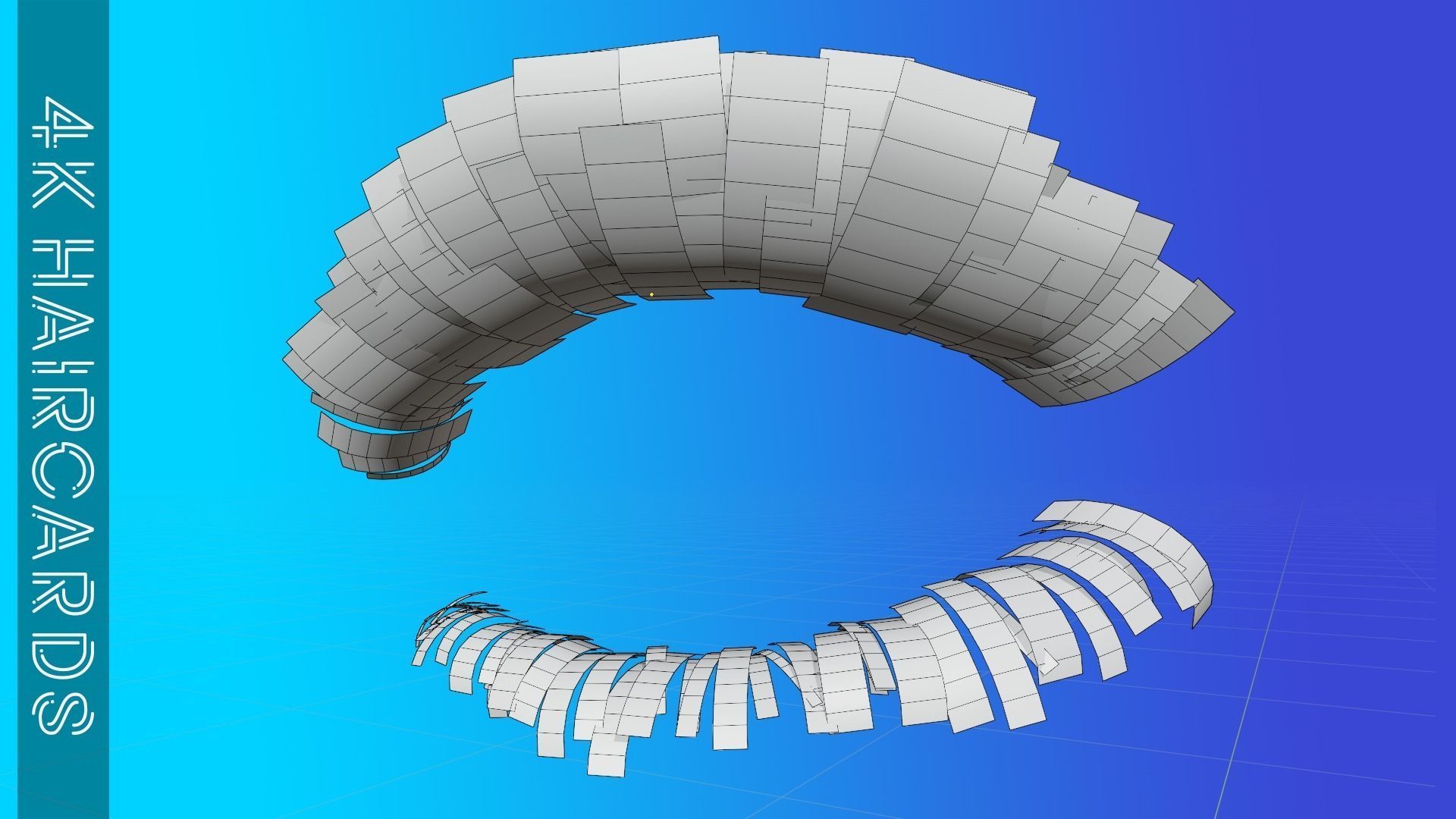 Eyelashes Pack 01 Low-poly 3D model_12