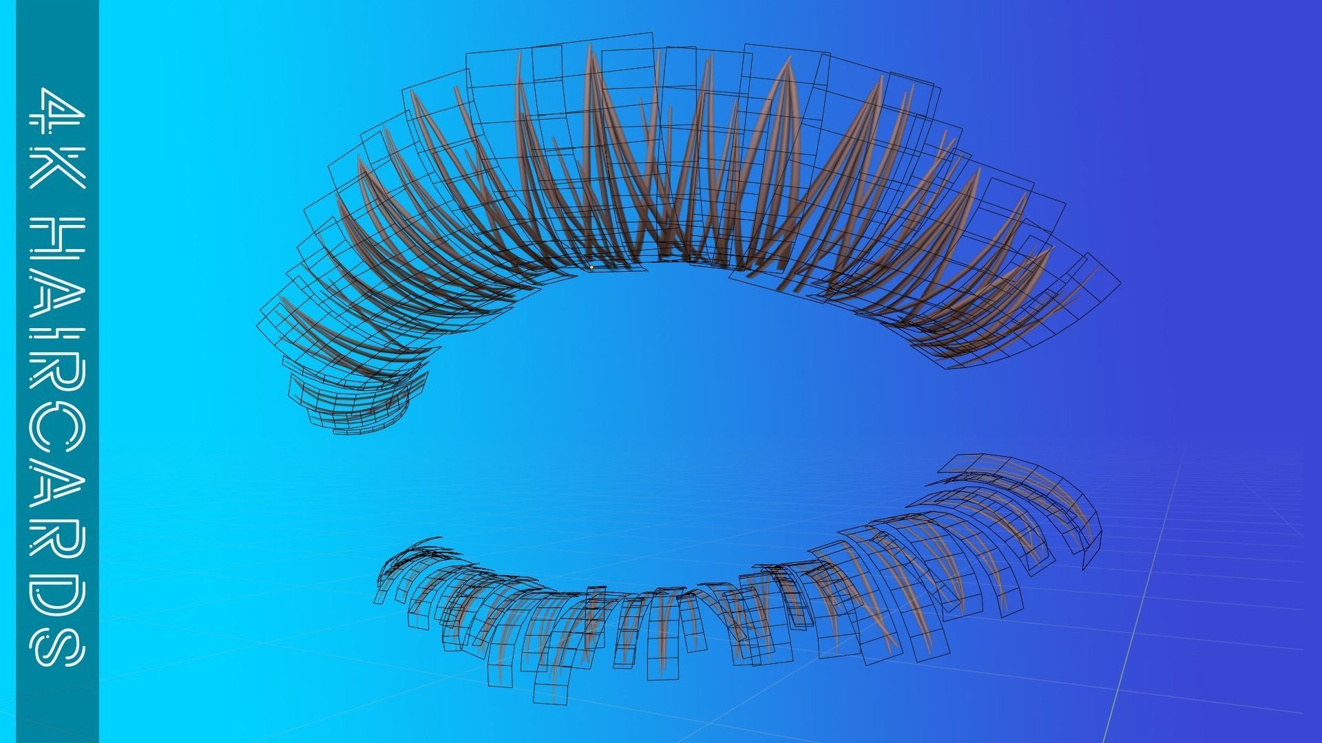 Eyelashes Pack 01 Low-poly 3D model_14
