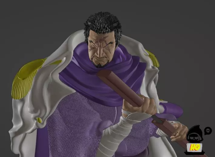 Fujitora - One piece 3D print model 3D print model
