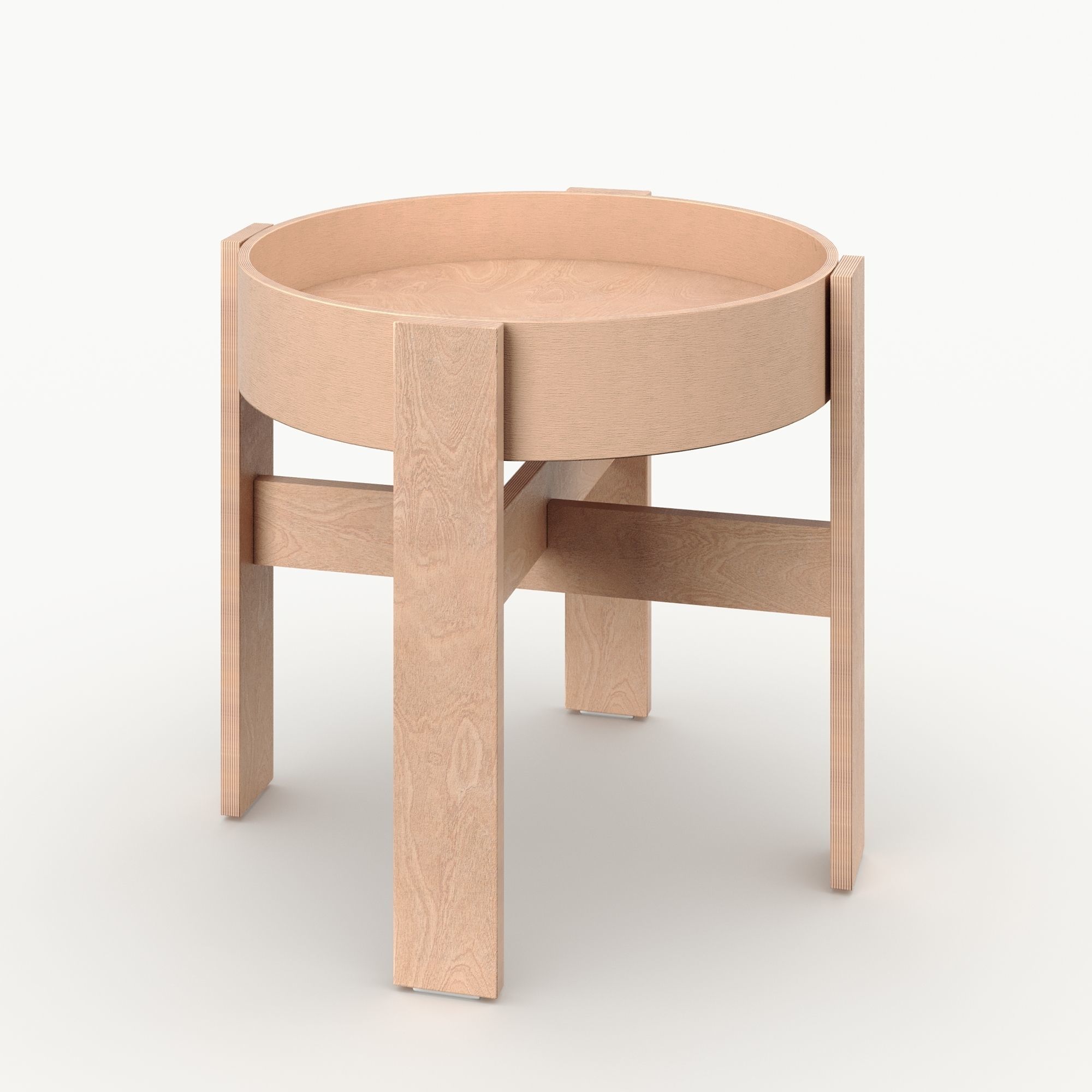 Ikea BASTUA Side table 3D model_5