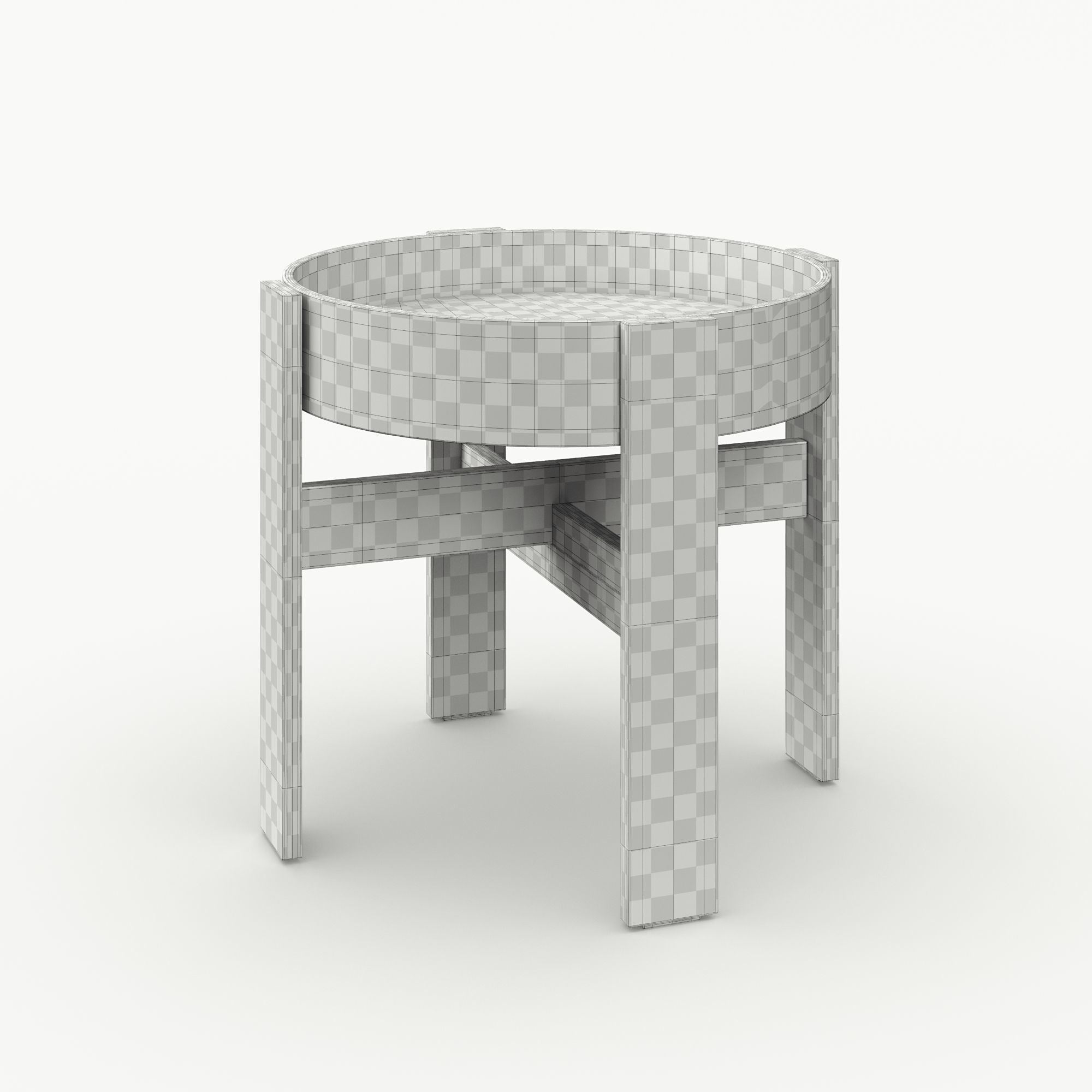 Ikea BASTUA Side table 3D model_7