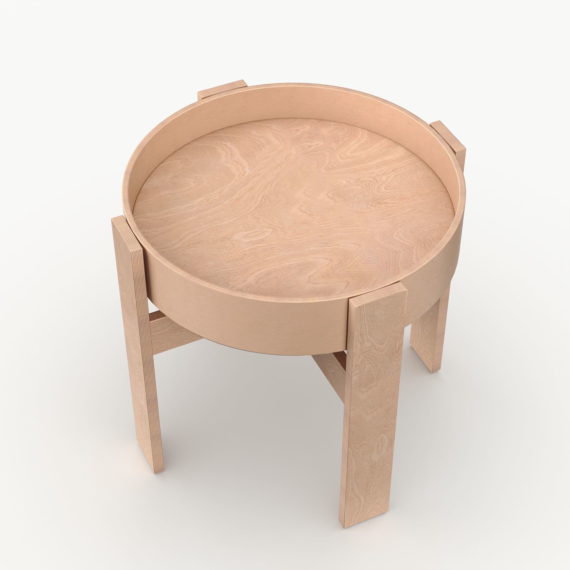 Ikea BASTUA Side table 3D model_3