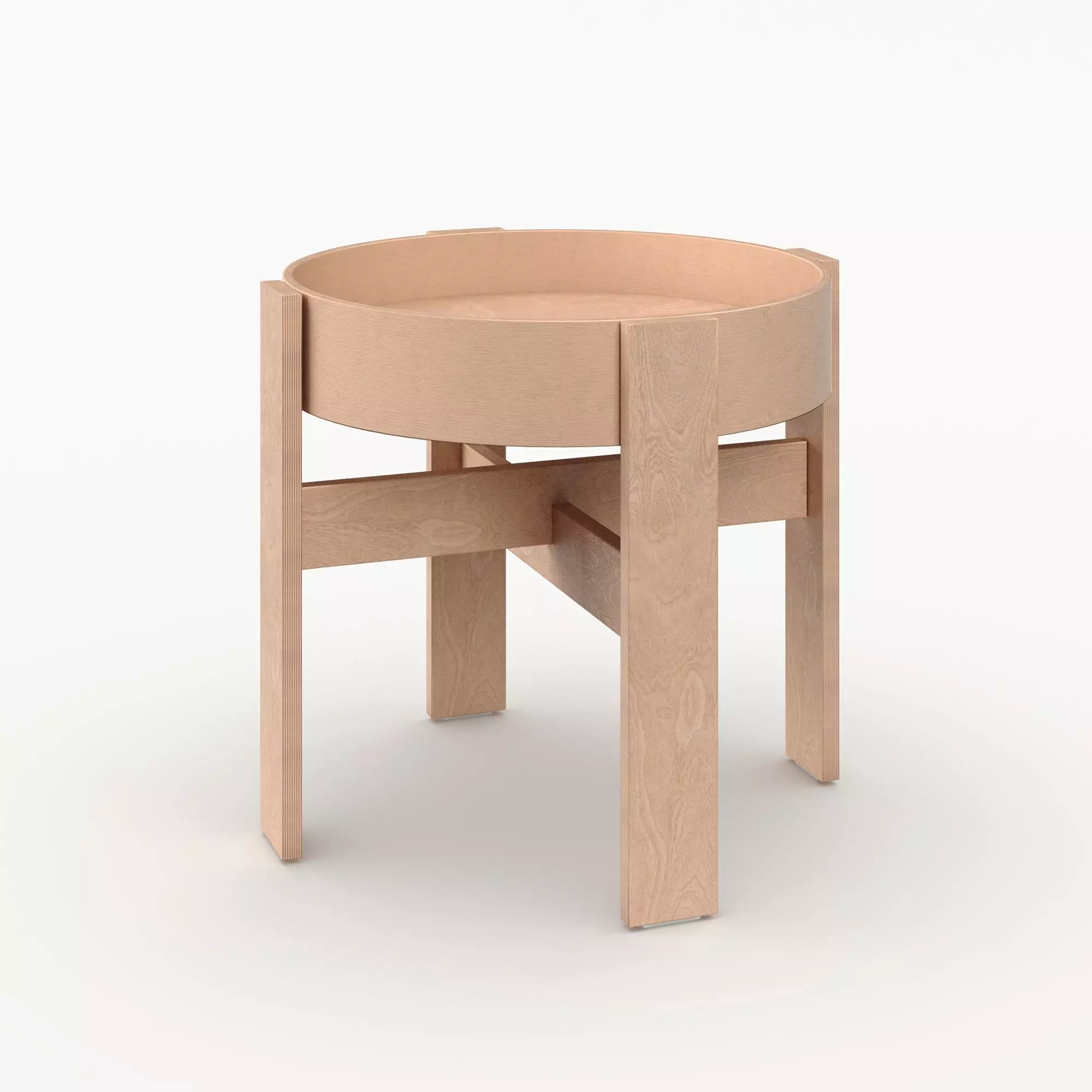 Ikea BASTUA Side table 3D model_0