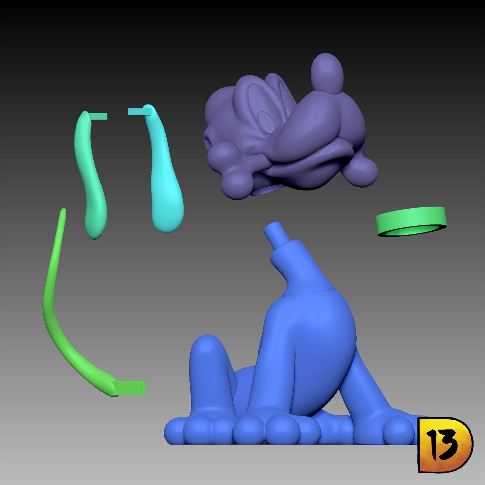 MiniPrint 004 - Pluto 3D print model_5