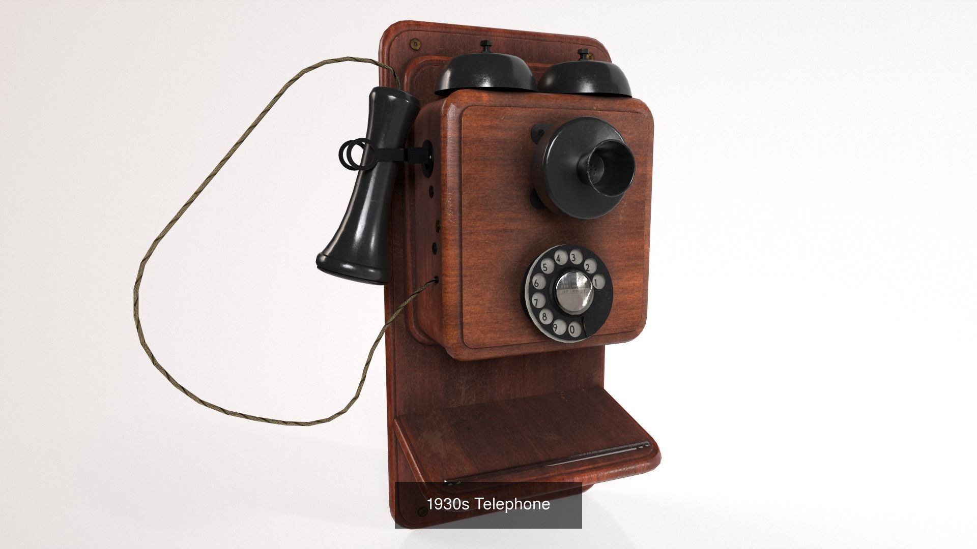 1930s Office Low Poly Pack 3D Model Collection_12