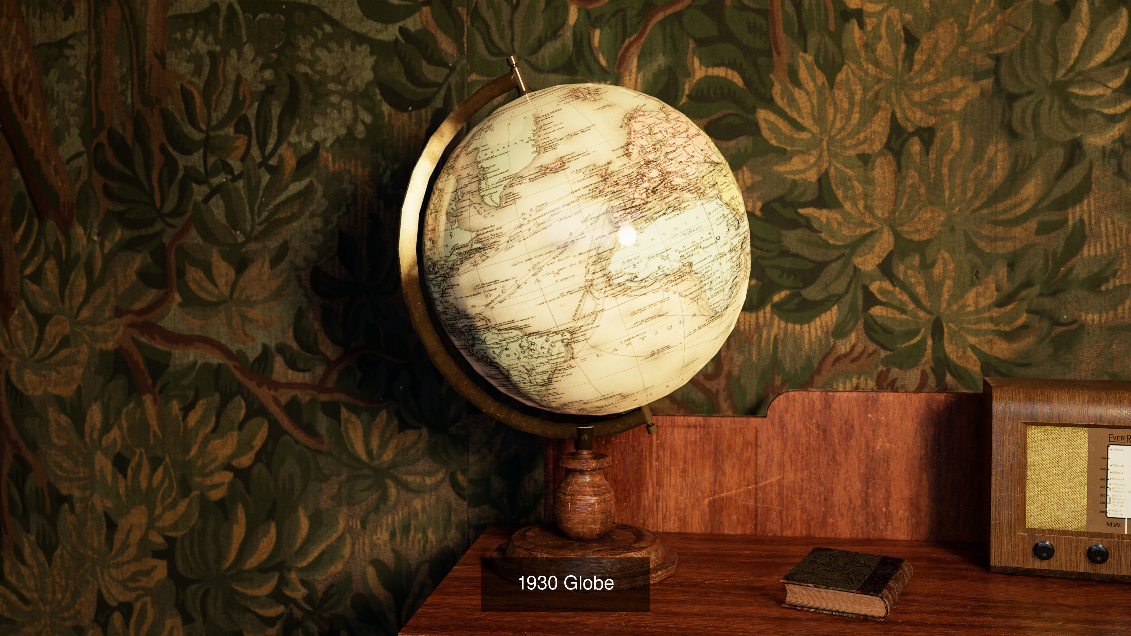 1930s Office Low Poly Pack 3D Model Collection_16