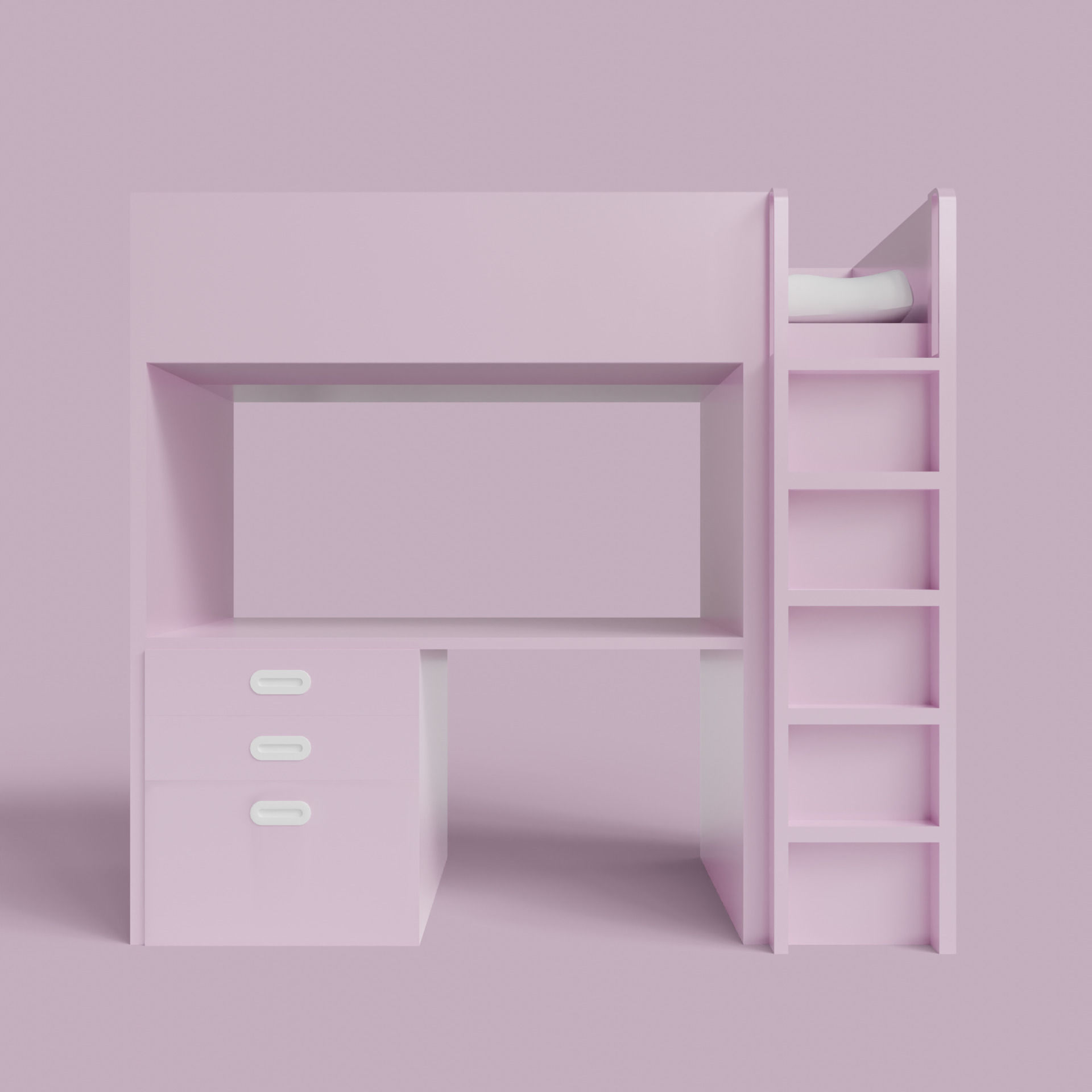 BunkBeds 3D model_4