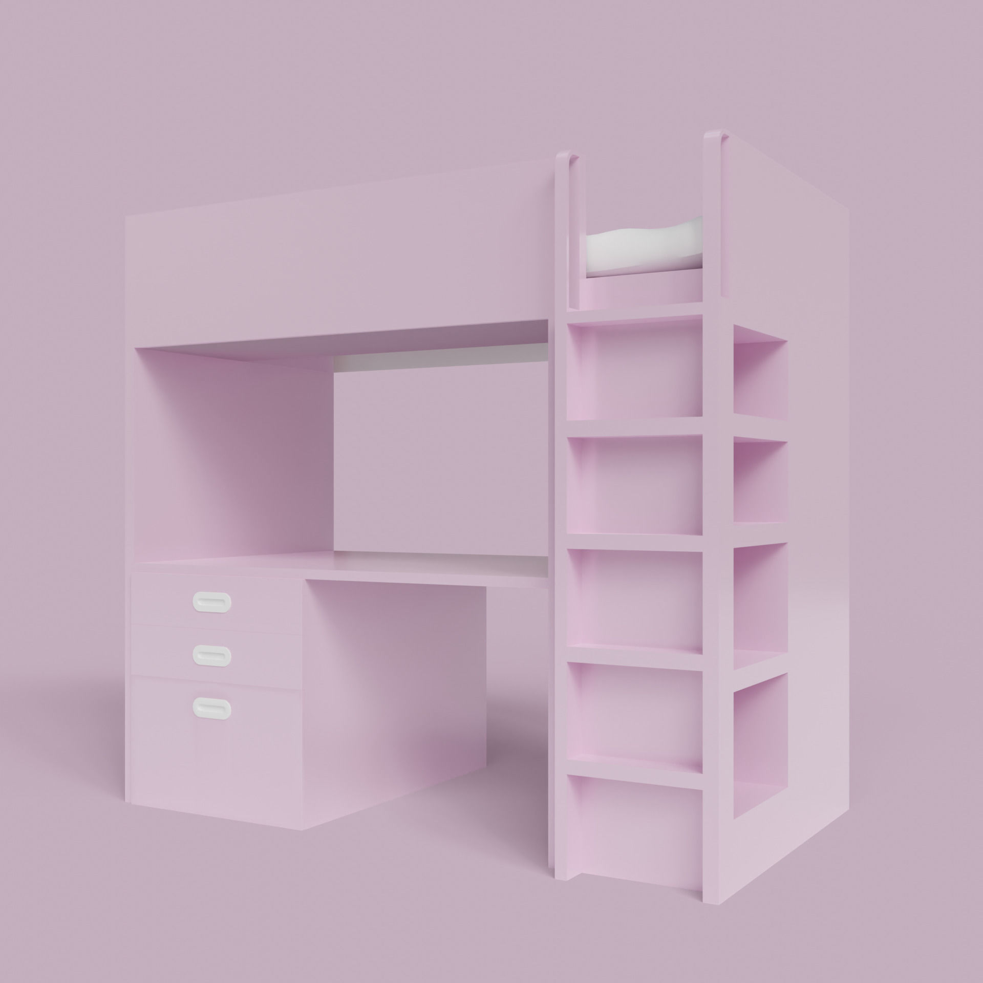 BunkBeds 3D model_5