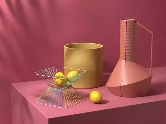 Vases with Lemons