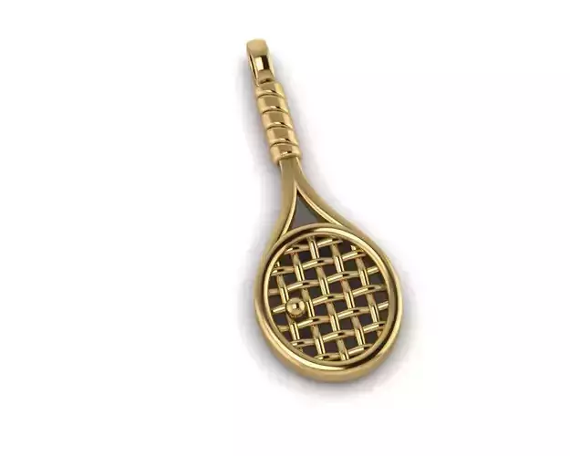 Tennis racket pendant