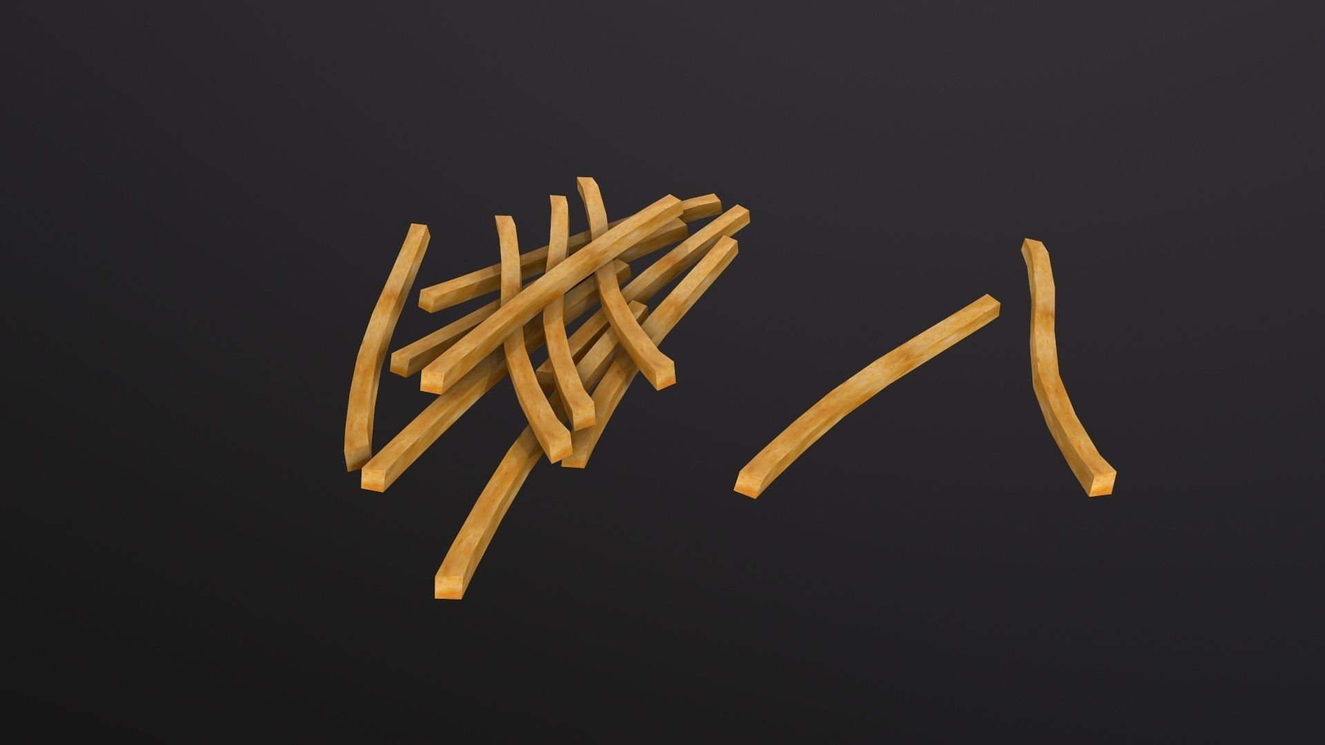 French Fries 3D Model Low-poly 3D model_5