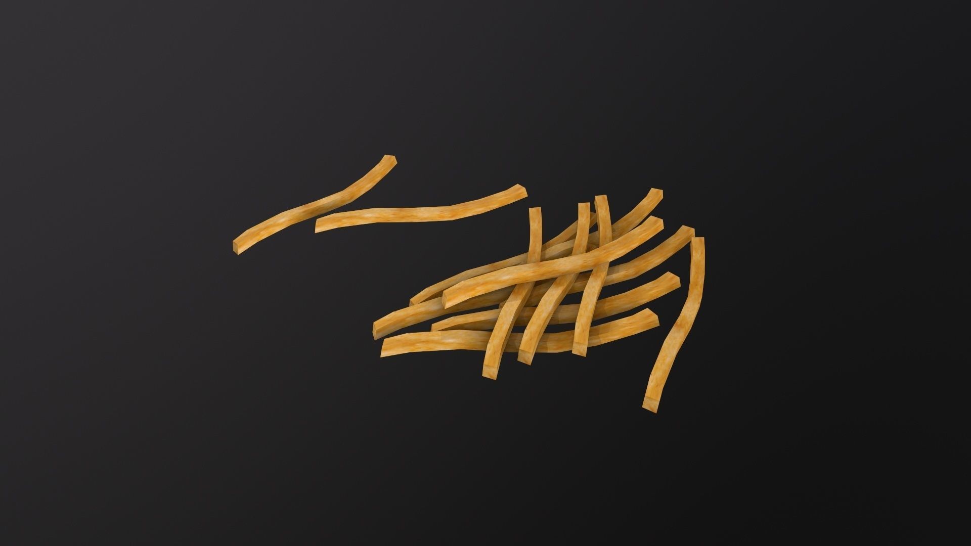 French Fries 3D Model Low-poly 3D model_3