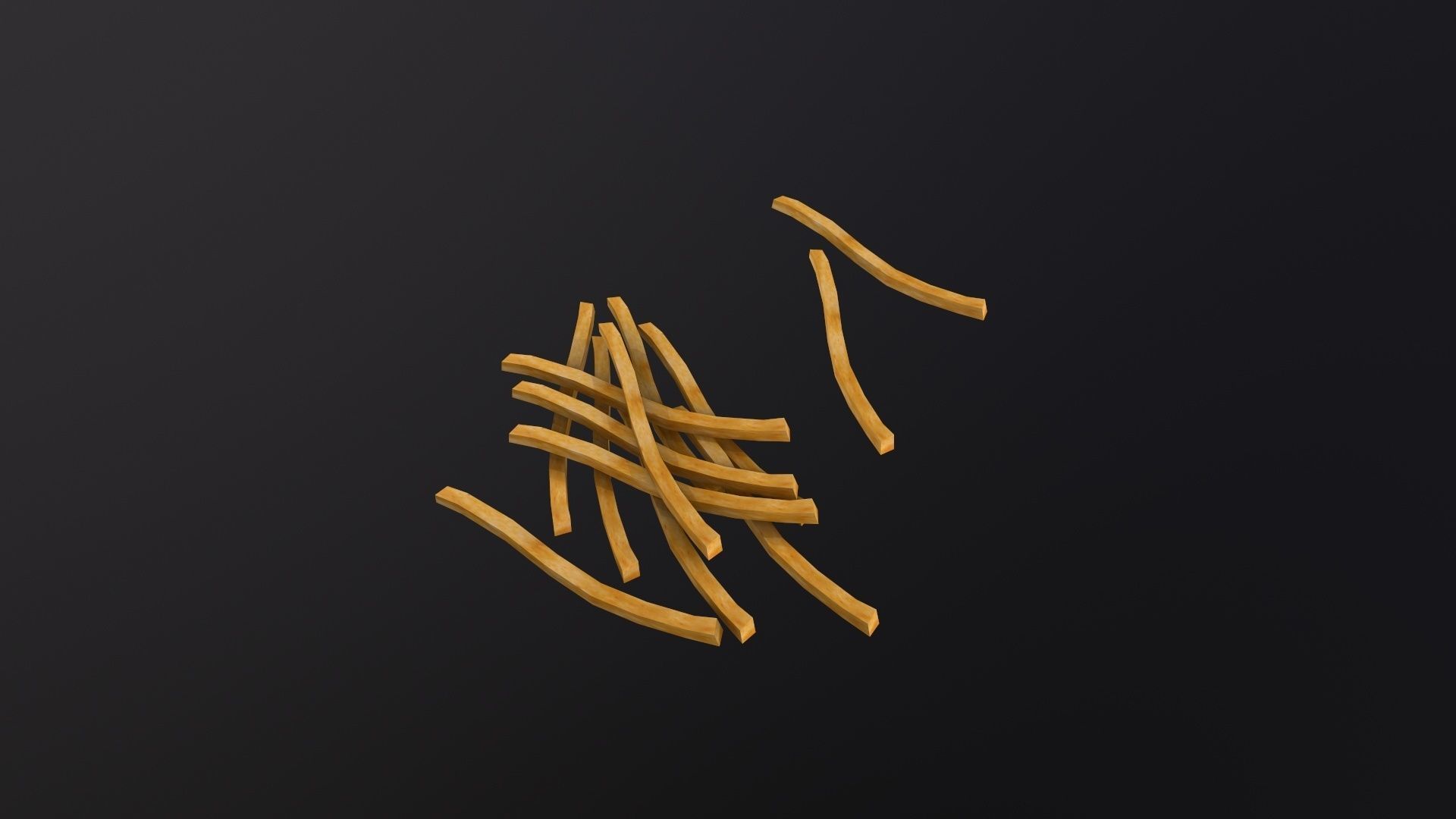 French Fries 3D Model Low-poly 3D model_4