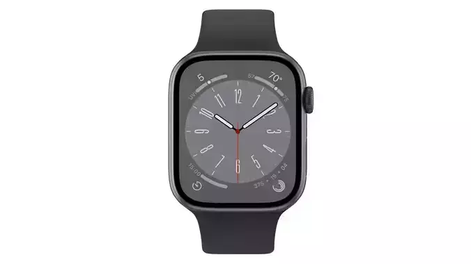  Apple Watch Series 8 Black 3D model