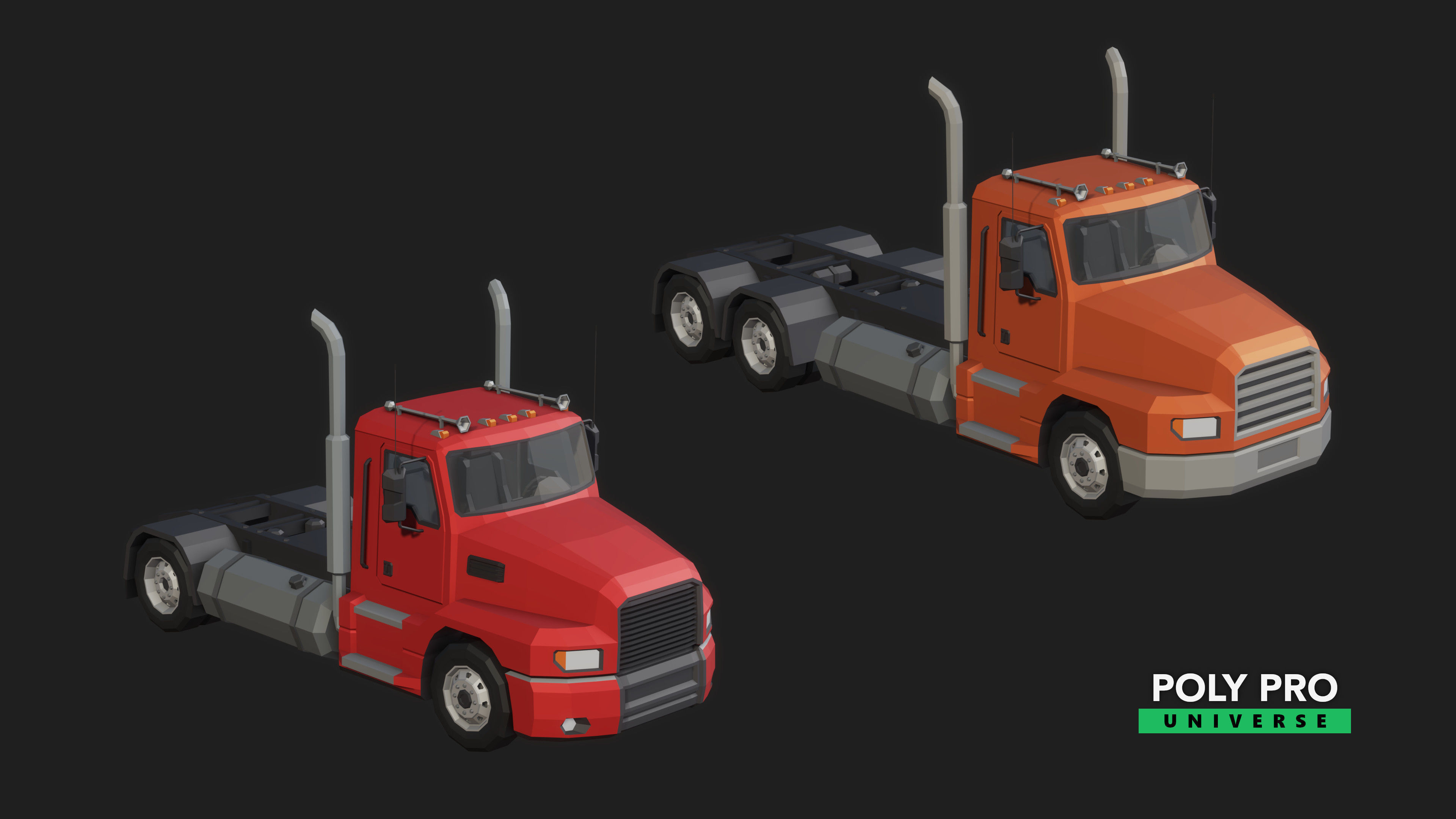 Poly Pro Vehicles Land  Low-poly 3D model_10