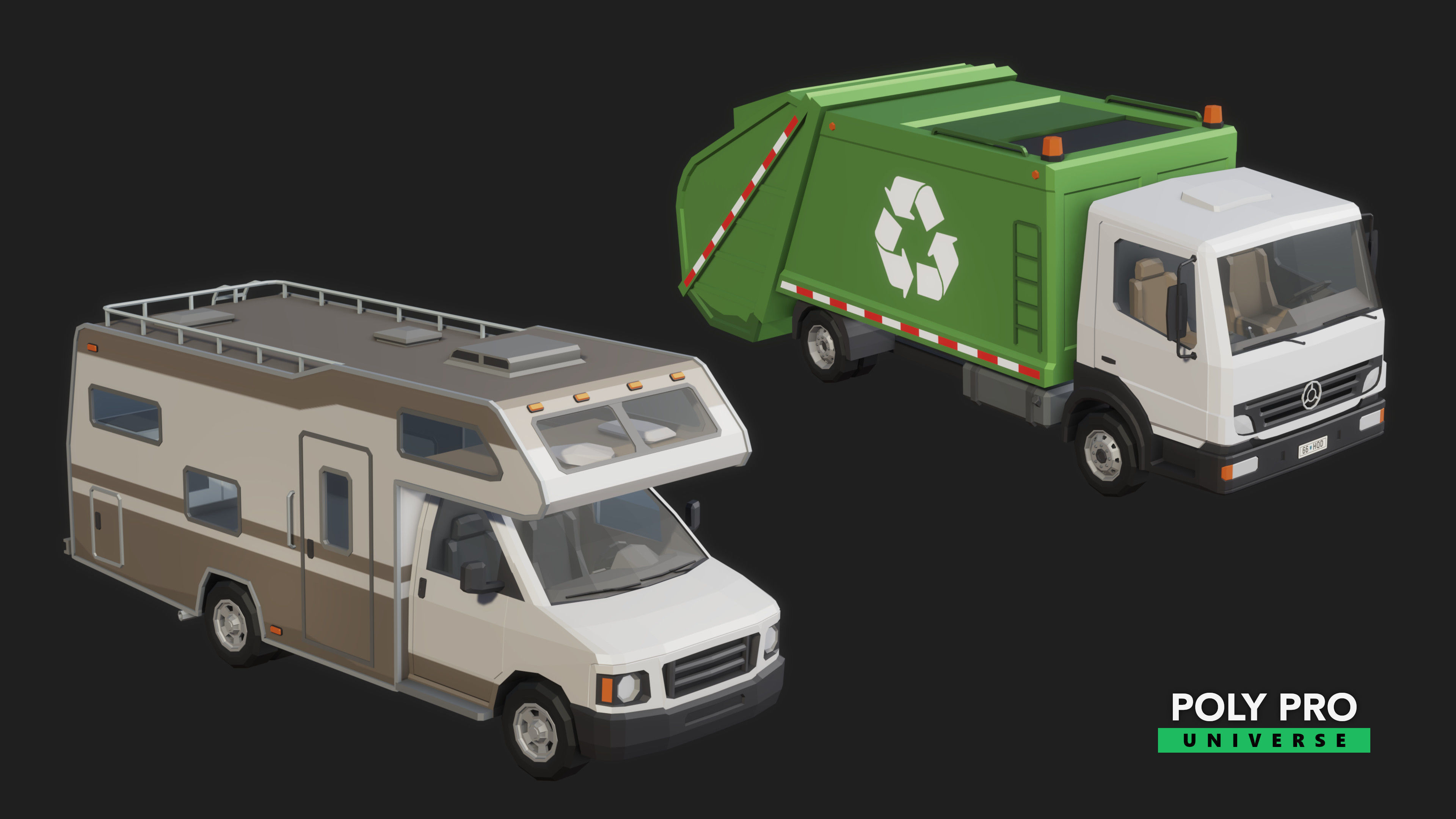 Poly Pro Vehicles Land  Low-poly 3D model_7
