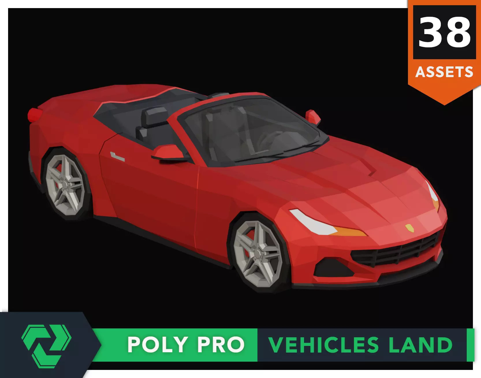 Poly Pro Vehicles Land  Low-poly 3D model_0