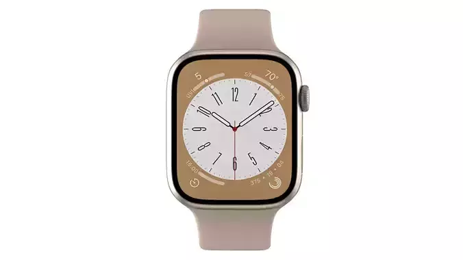 Apple Watch Series 8 Gold 3D model