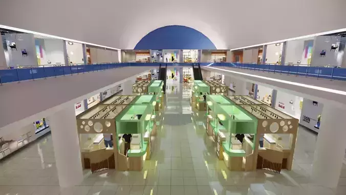 FNB Booth Animation 3D model