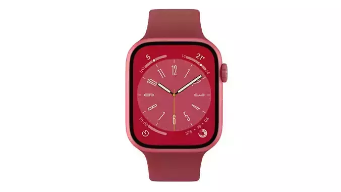 Apple Watch Series 8 Red  3D model
