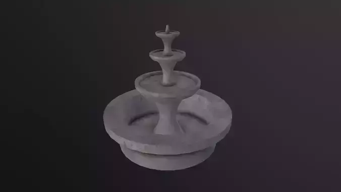Simple Fountain 3D Model