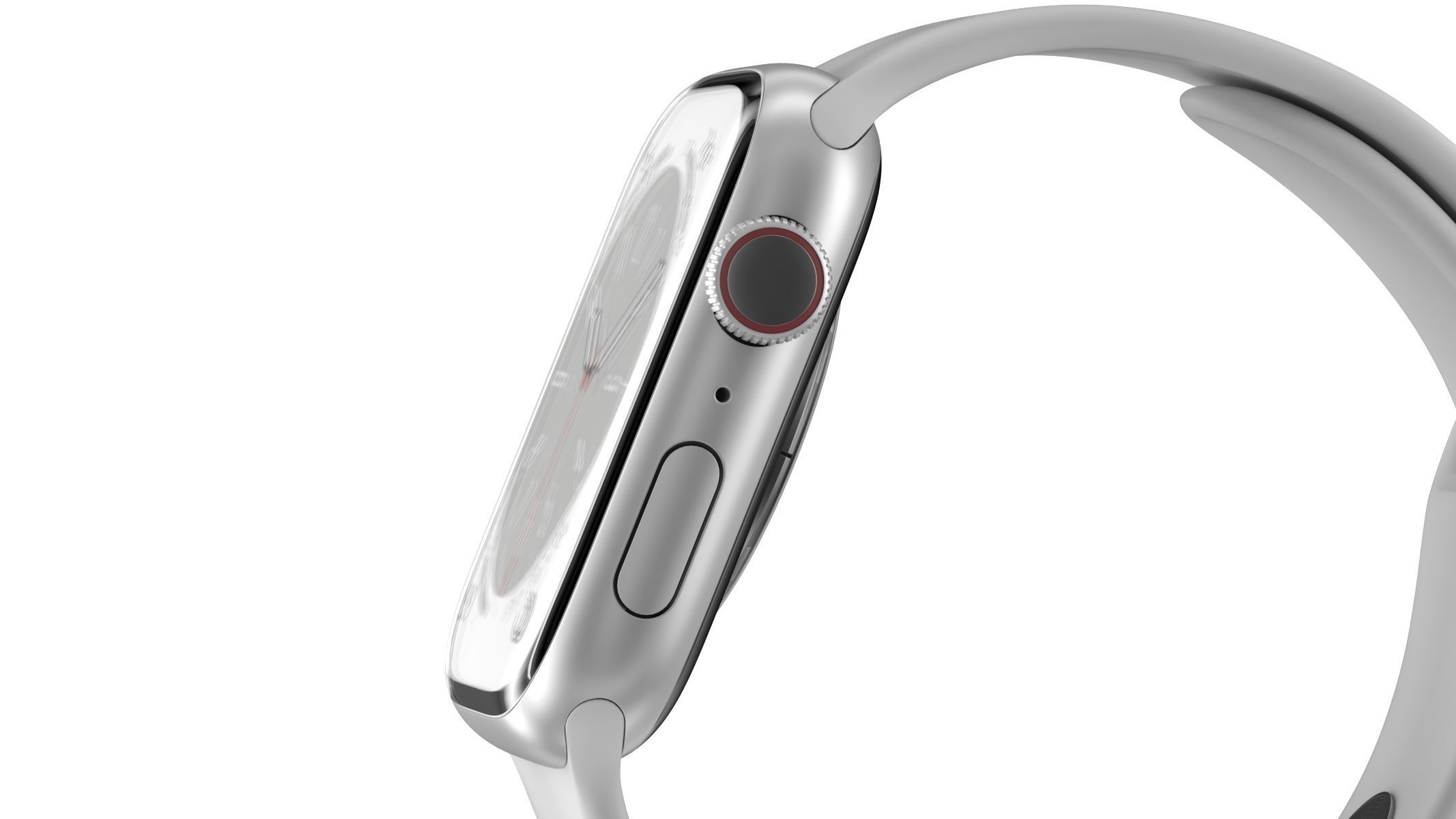 Apple Watch Series 8 Silver 3D model_6