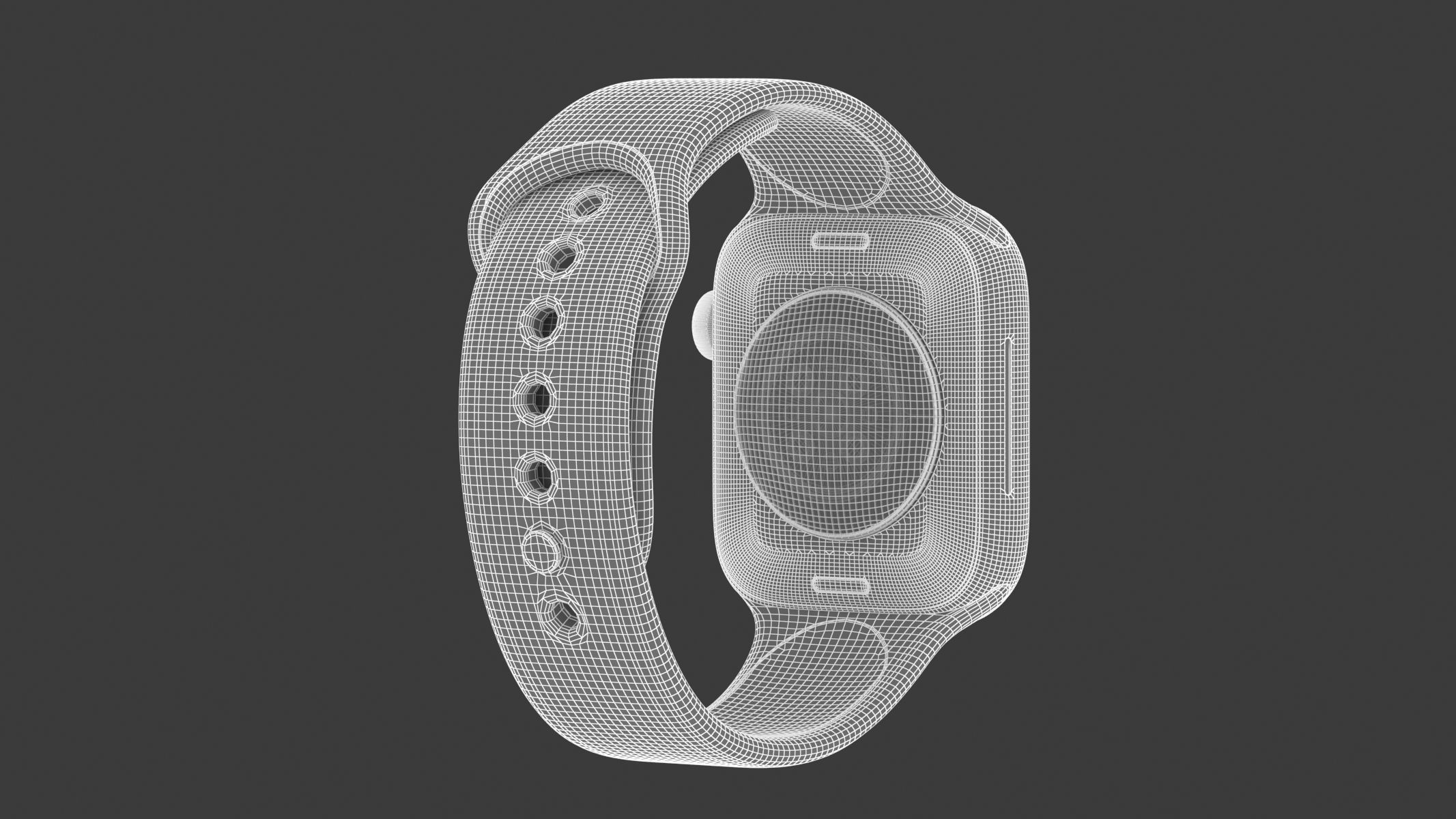 Apple Watch Series 8 Silver 3D model_15