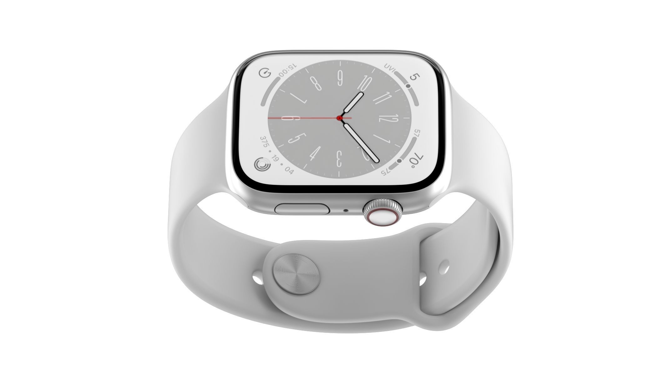 Apple Watch Series 8 Silver 3D model_7