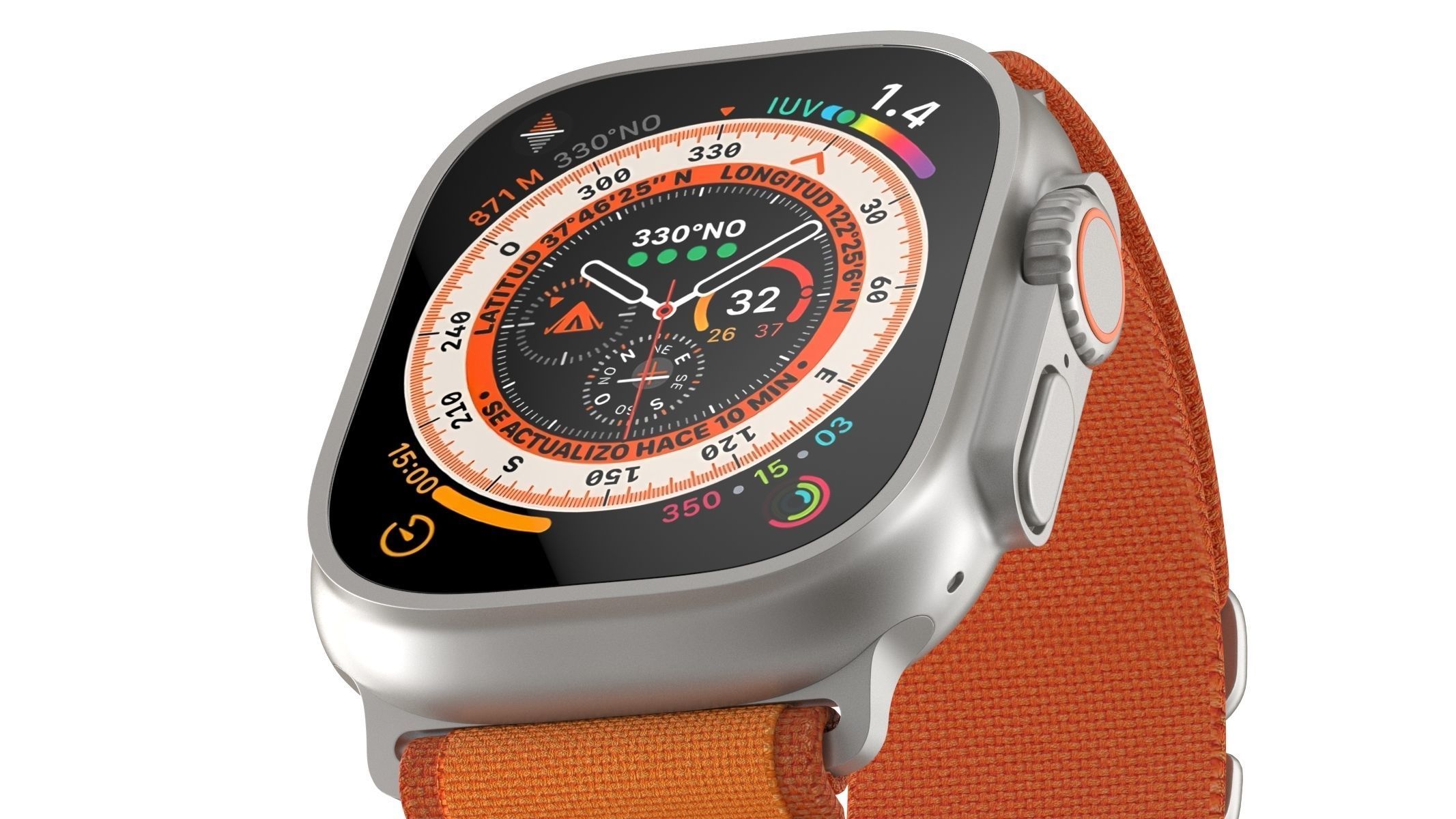 Apple Watch Ultra 3D model_11