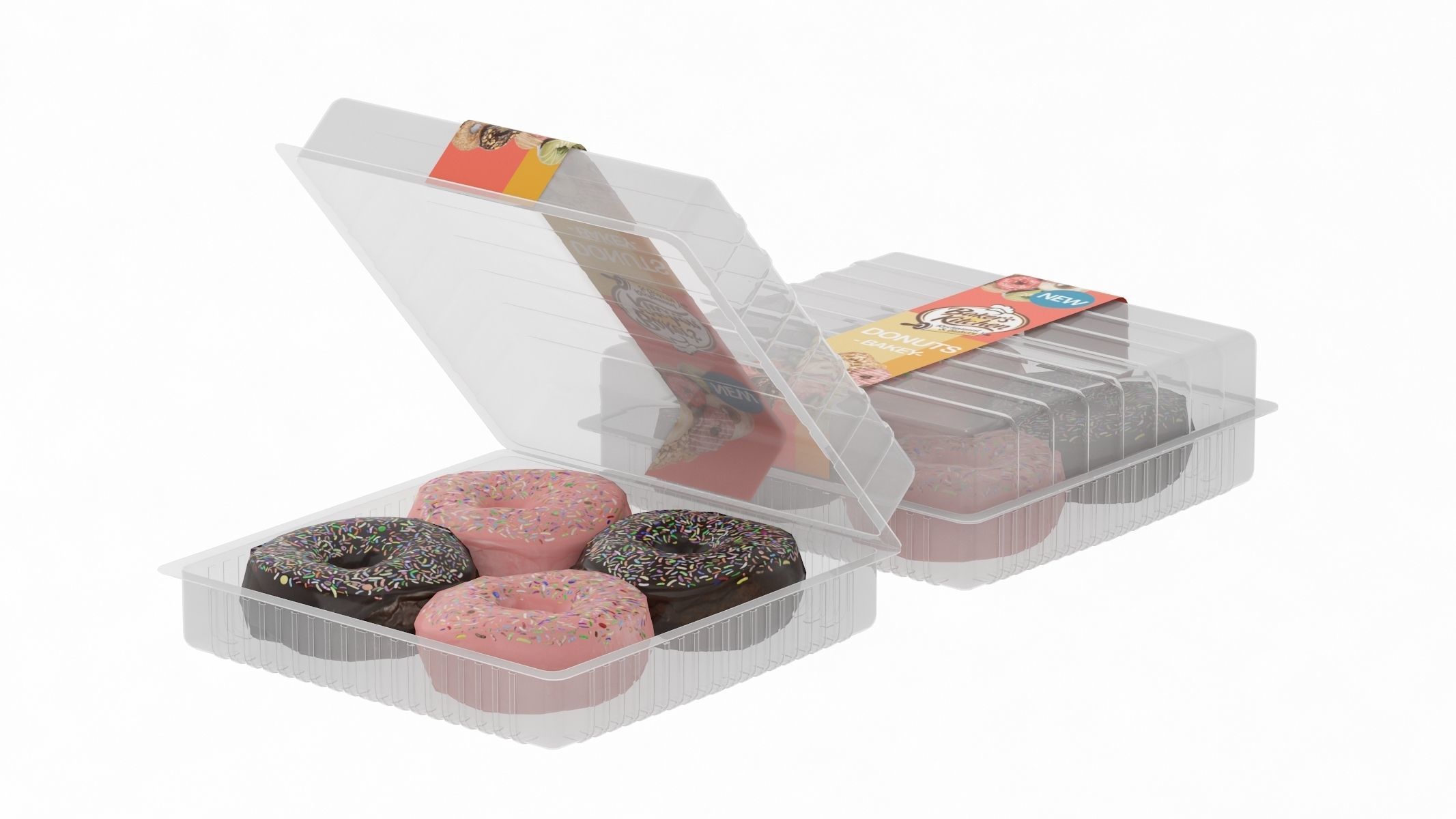 Donuts Low Poly PBR Realistic Low-poly 3D model_4