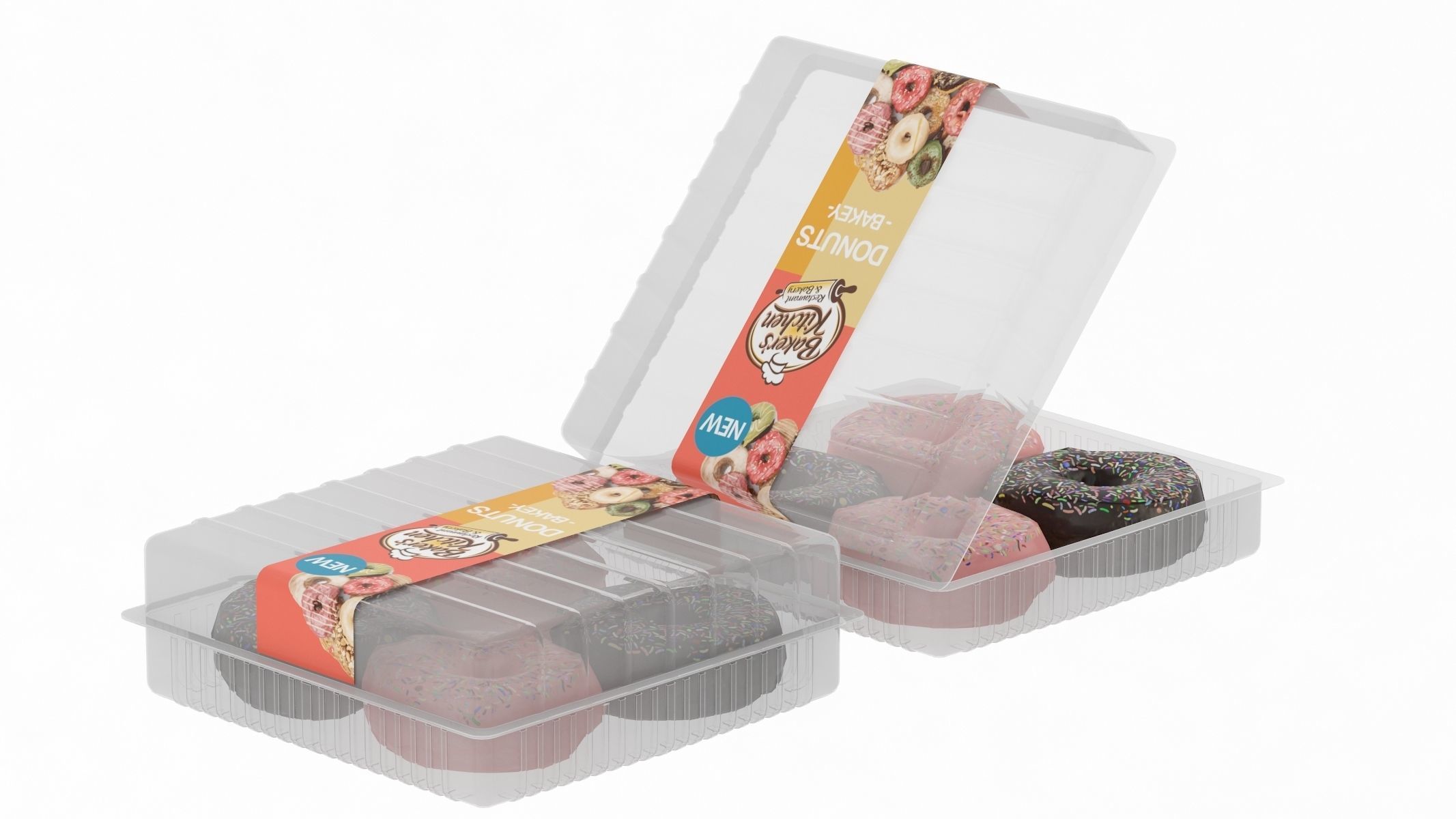 Donuts Low Poly PBR Realistic Low-poly 3D model_1