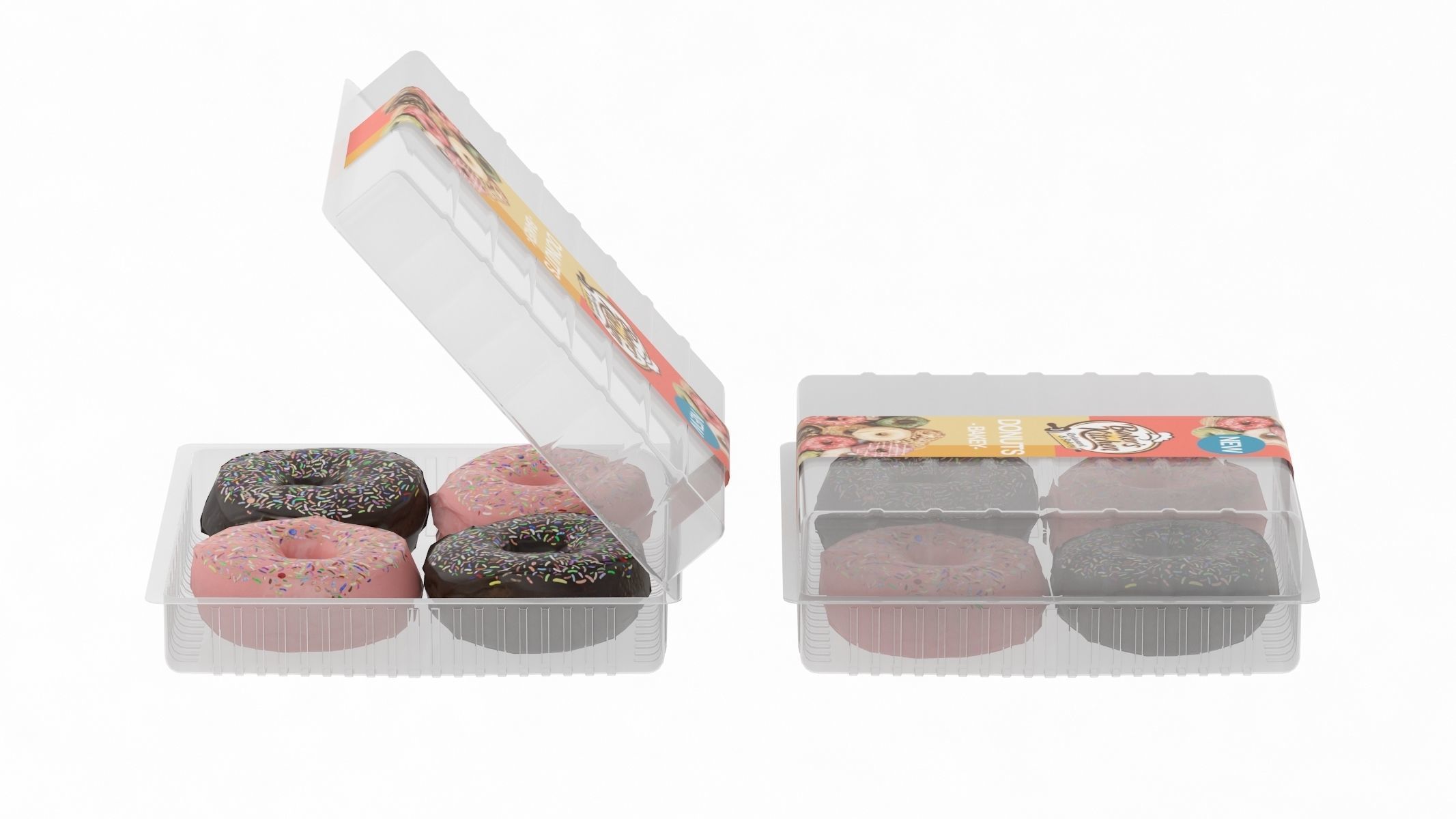 Donuts Low Poly PBR Realistic Low-poly 3D model_3