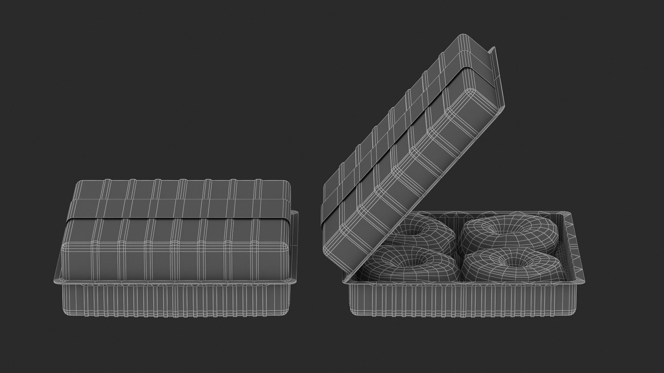 Donuts Low Poly PBR Realistic Low-poly 3D model_5