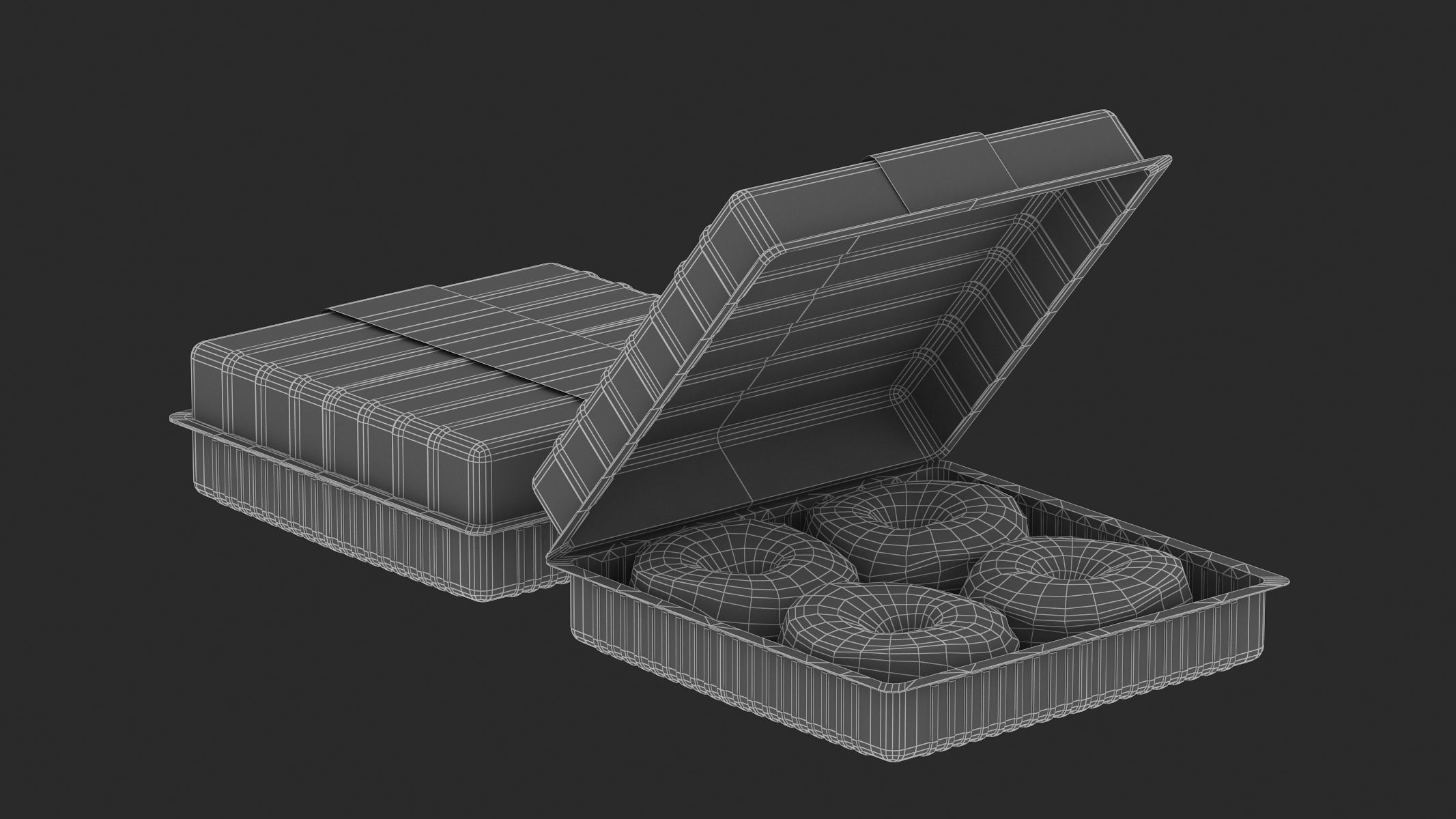 Donuts Low Poly PBR Realistic Low-poly 3D model_9
